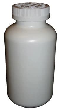 Packer Bottle, HDPE, 300cc, White, Reusable, Child-Resistant Cap, 135/Case - Packer Bottles w/Child Resist - Image 1