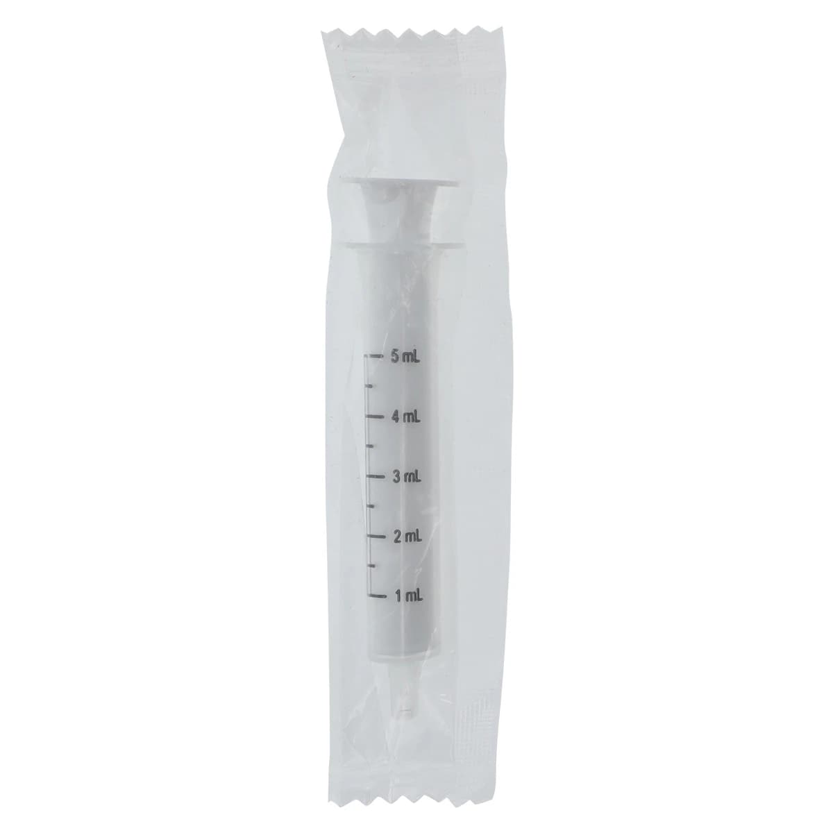 Oral Medication Dispenser Syringe, Plastic, 5 mL, Transparent, Reusable, 50/Package thumbnail 2