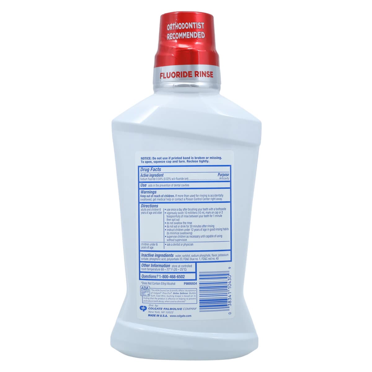 Colgate Phos-Flur Ortho Defense Oral Rinse, 0.04% Sodium Fluoride, Grape Flavor, 16.9 oz, 6/Case thumbnail 2