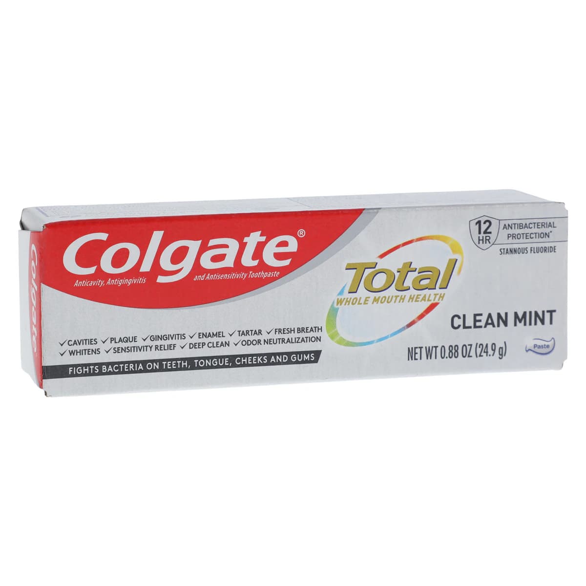 Colgate Total Clean Mint Toothpaste, 0.88 oz Tube, Fluoride, 24/Case, US05298A thumbnail 2