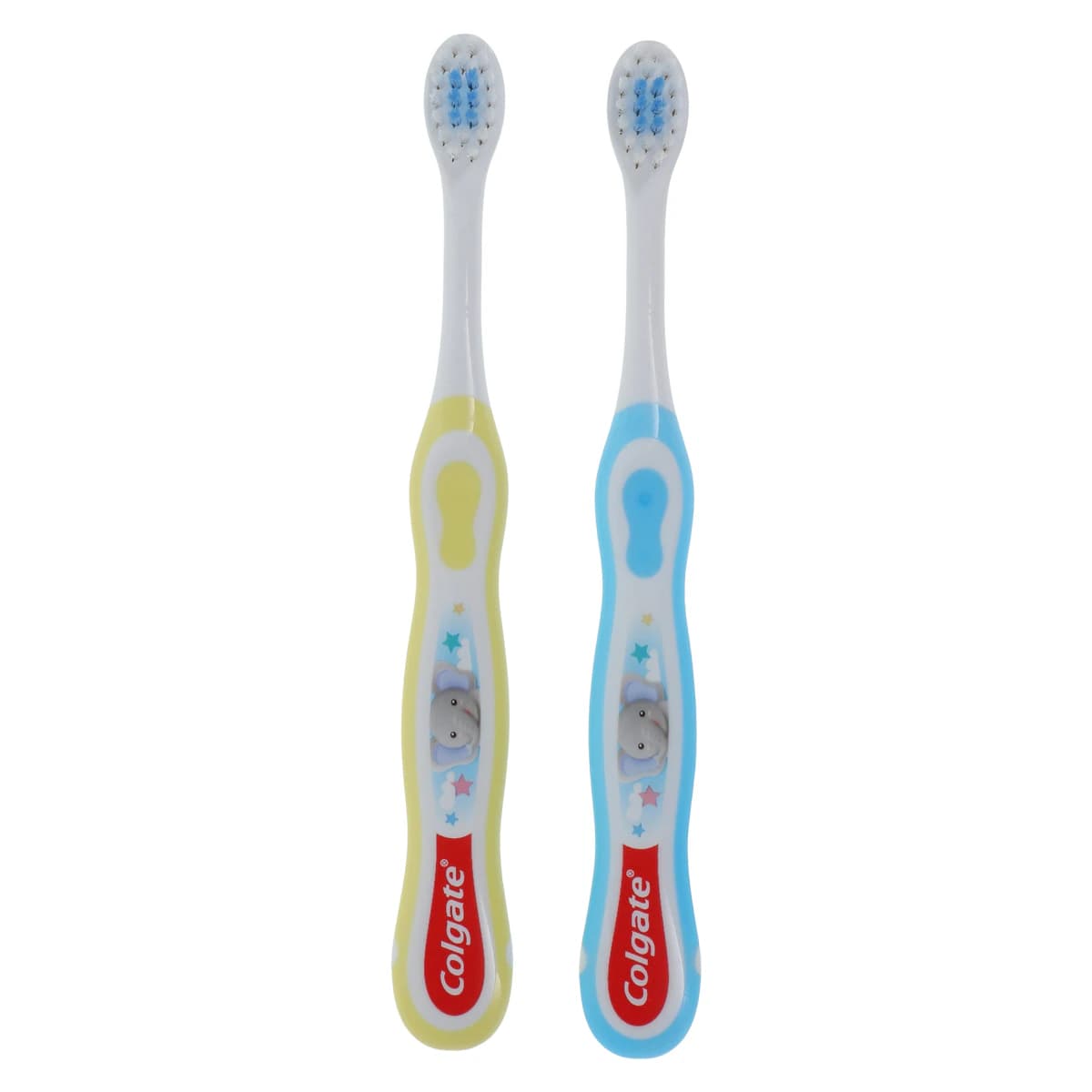 Colgate My First Toothbrush, 0-2 Years, Extra Soft, 35 Tuft, Assorted Pastel, 6/Bx thumbnail 2