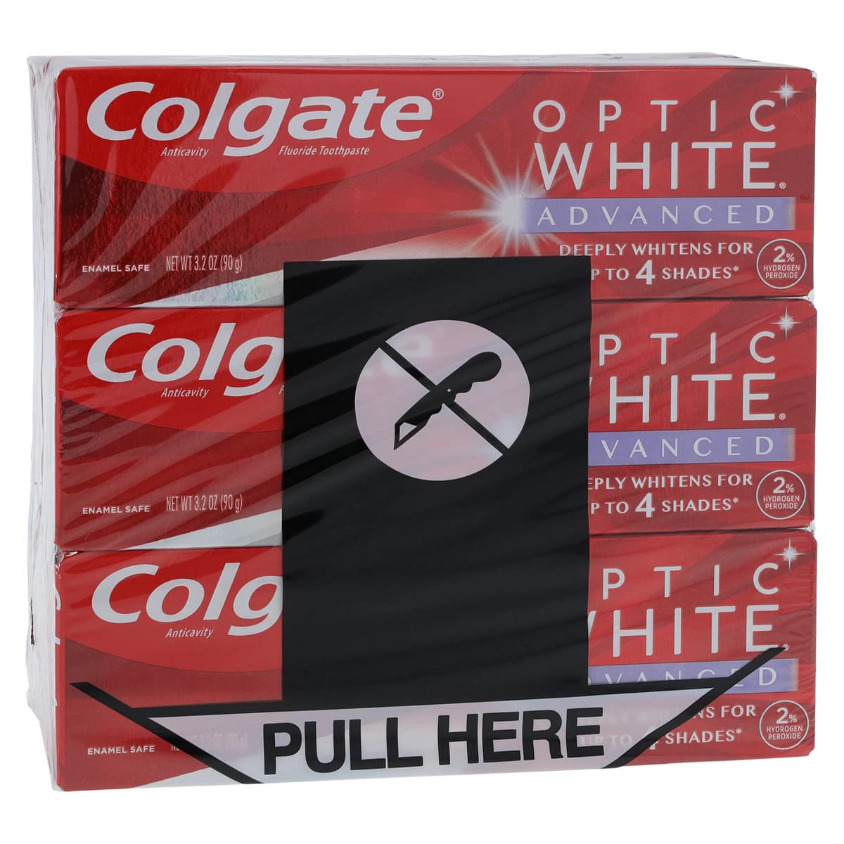 Colgate Optic White Advanced Whitening Toothpaste, Fresh Mint, 3.2 oz, Fluoride, 24/Case - Optic White Advanced Toothpaste - Image 1