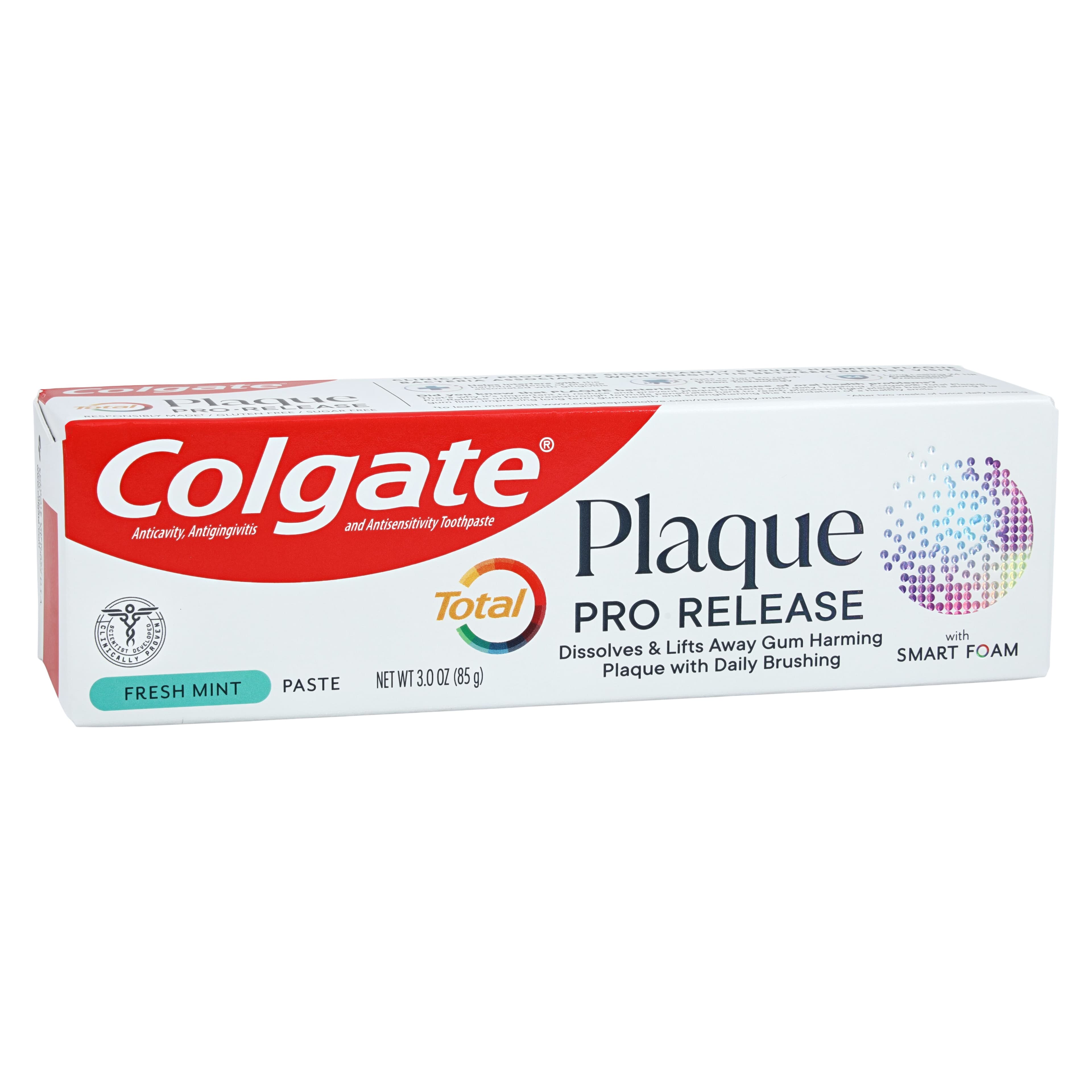 Colgate Total Plaque Pro-Release Fresh Mint Toothpaste, 3 oz, 0.45% SNF2, 24/Case thumbnail 2
