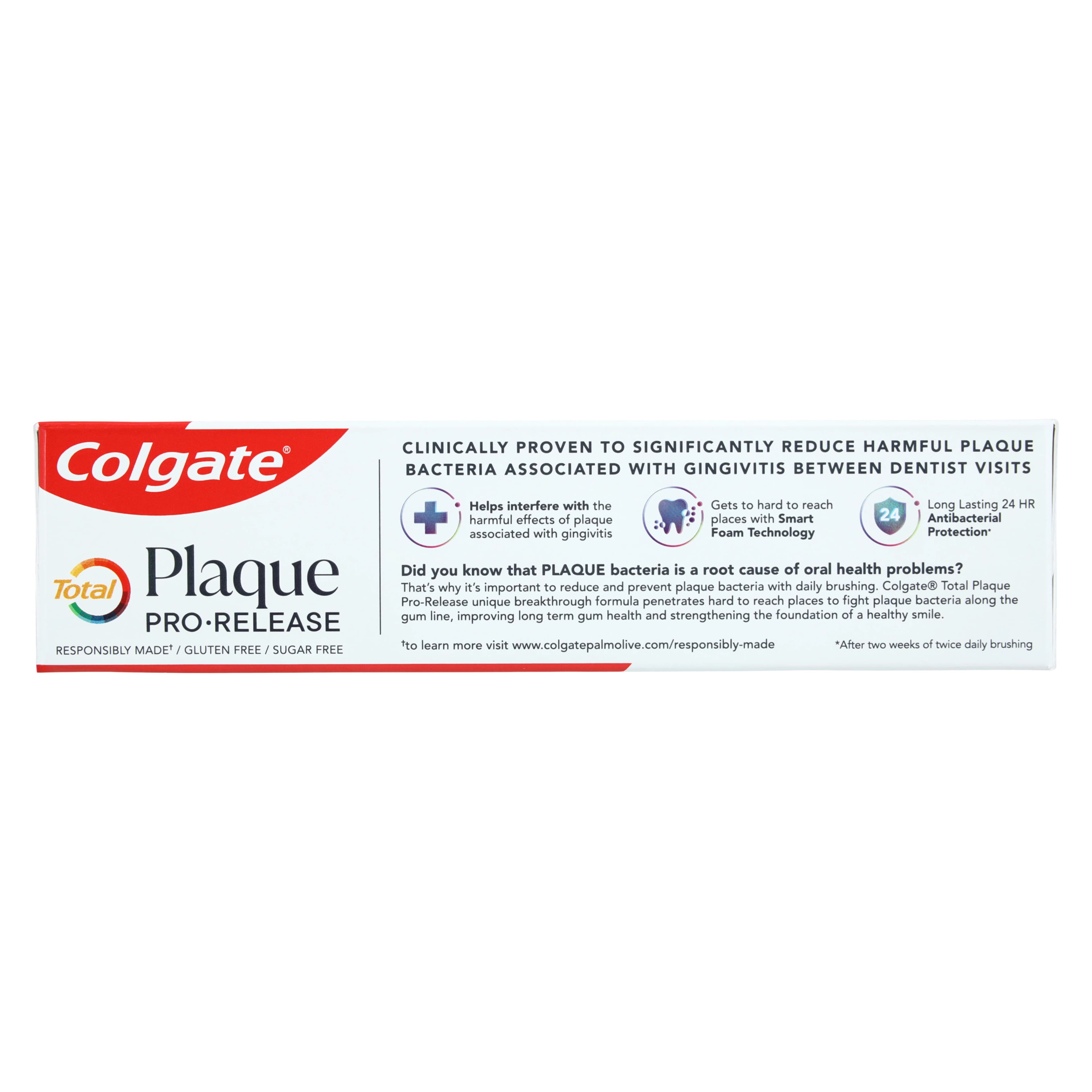 Colgate Total Plaque Pro-Release Fresh Mint Toothpaste, 3 oz, 0.45% SNF2, 24/Case thumbnail 3