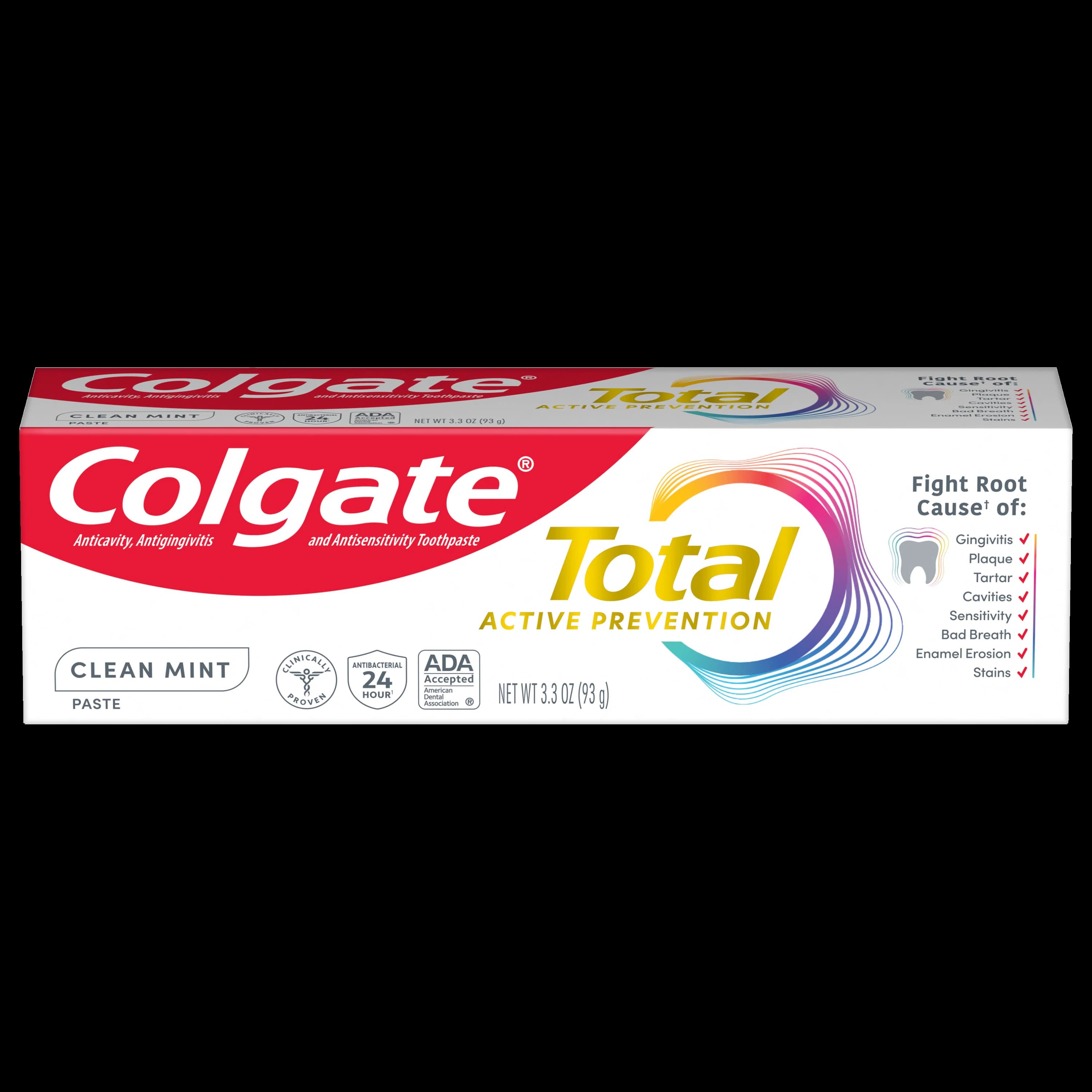 Colgate Total Clean Mint Toothpaste, 3.3 oz, 0.45% SNF2, 24/Case - TotalSF Clean Mint Toothpaste - Image 1
