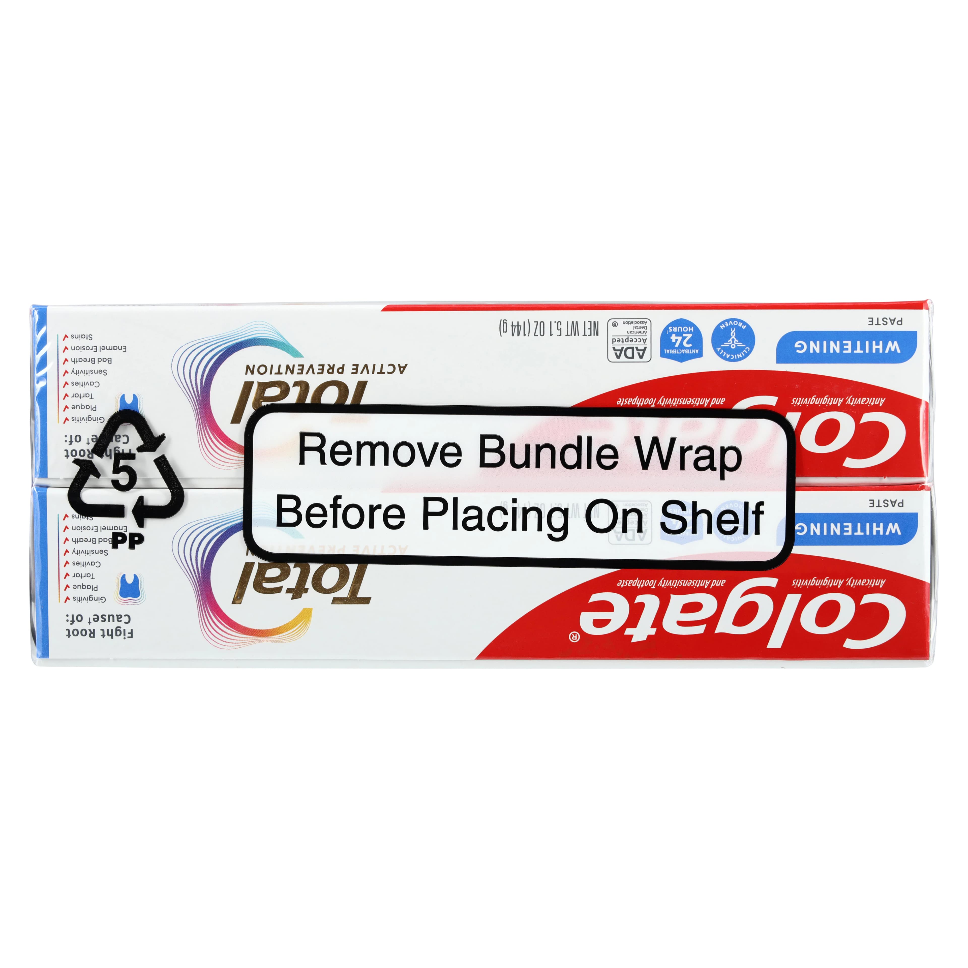 Colgate Total Whitening Toothpaste, Mint, 5.1 oz Tube, 0.4% Stannous Fluoride, 24/Case thumbnail 4