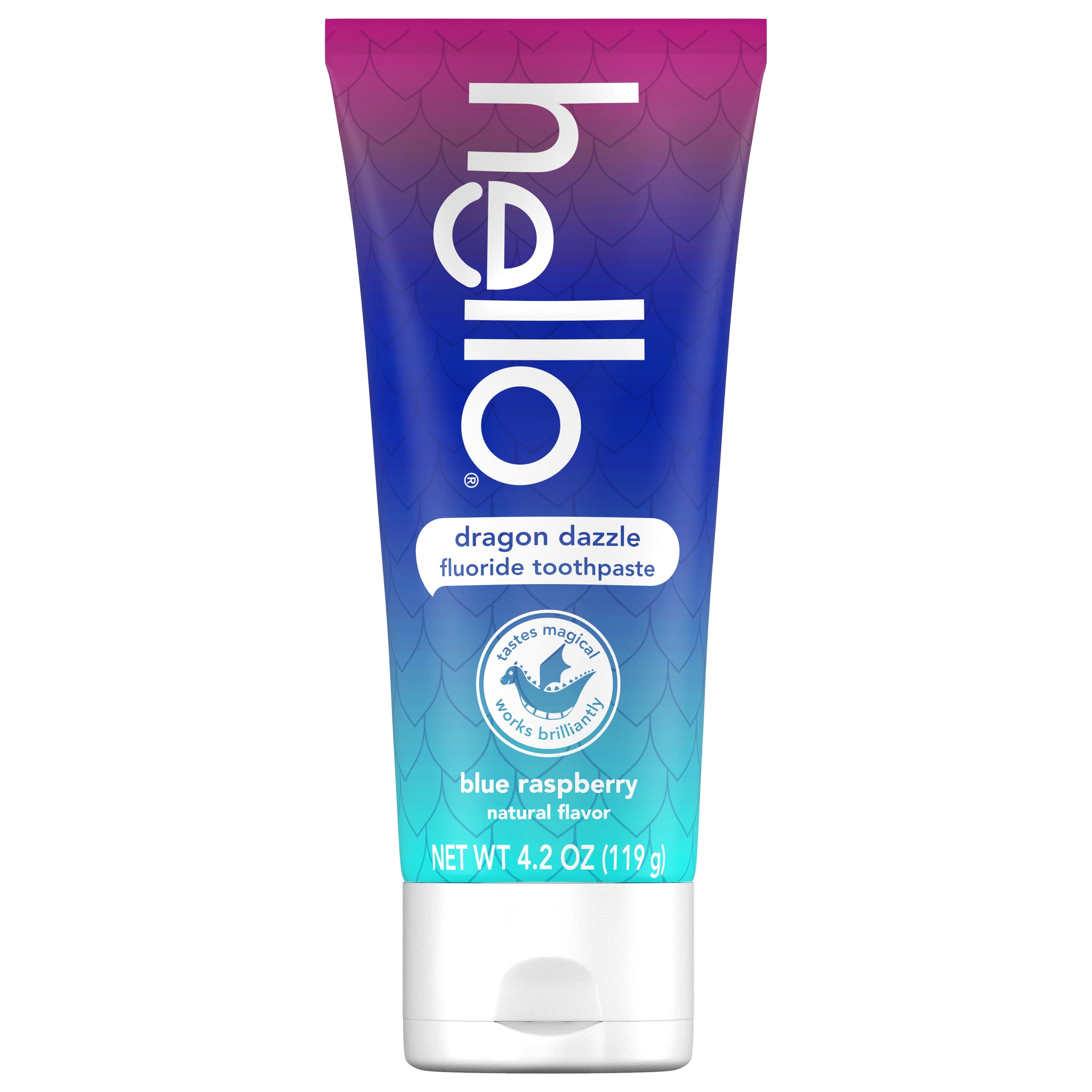 Hello Kids Dragon Dazzle Fluoride Toothpaste, Blue Raspberry, Ages 2+, 4.2 oz, 12/Case - Hello Kids Dragon Dazzle Fluoride Toothpaste - Image 1