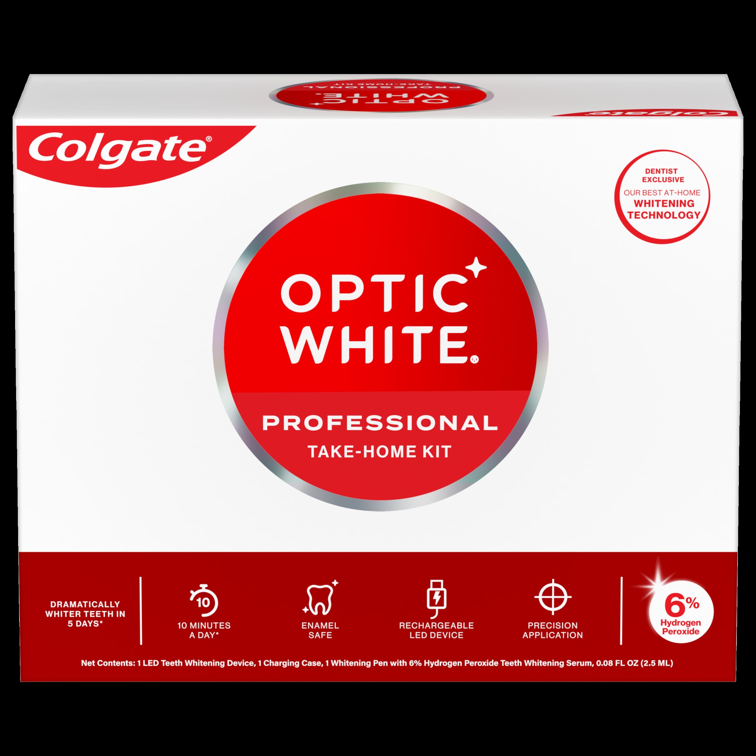 Colgate Optic White Take-Home Tooth Whitening Gel, 6% Hydrogen Peroxide, Each thumbnail 3