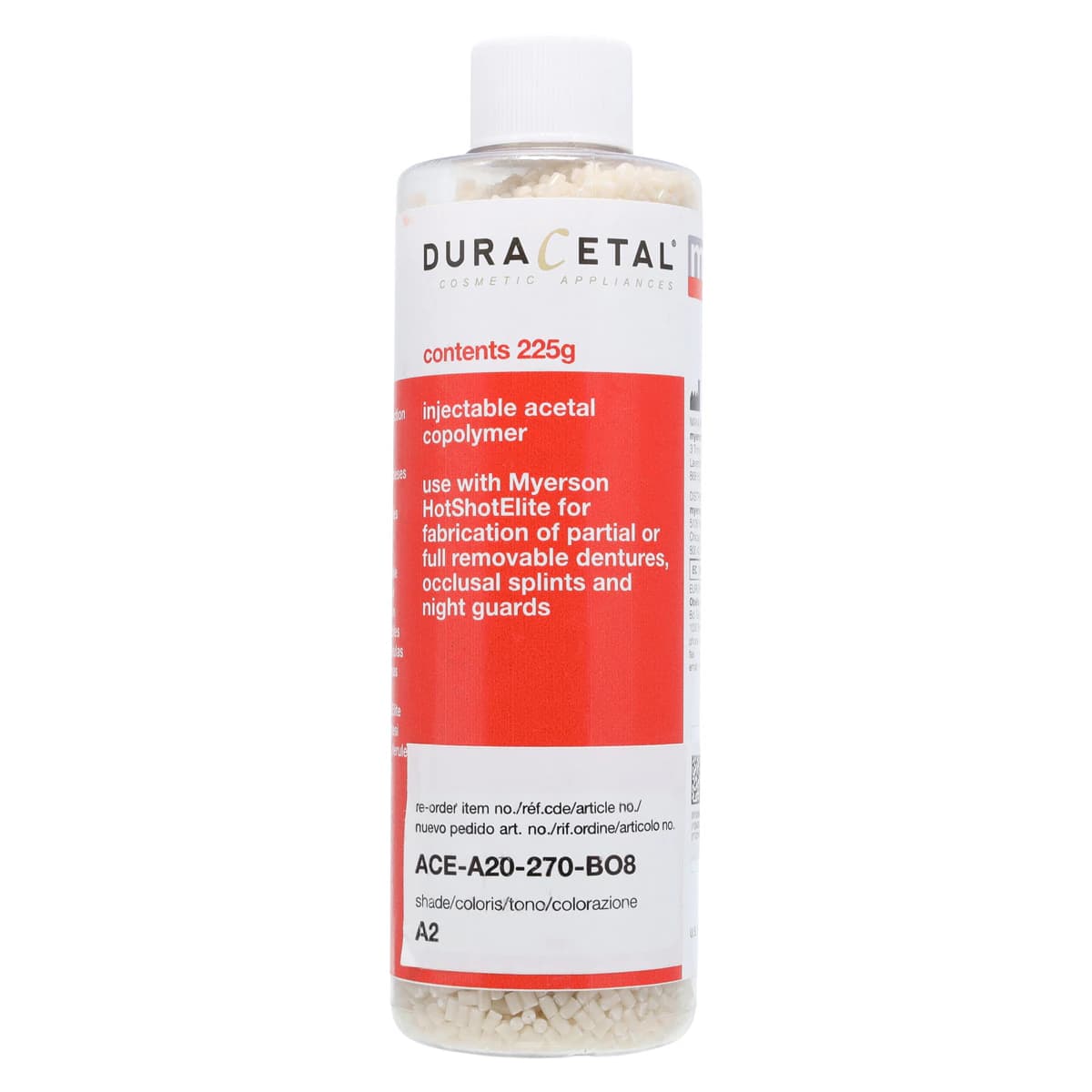 DuraCetal Denture Resin A2, 225g/Bottle - DuraCetal - Image 1