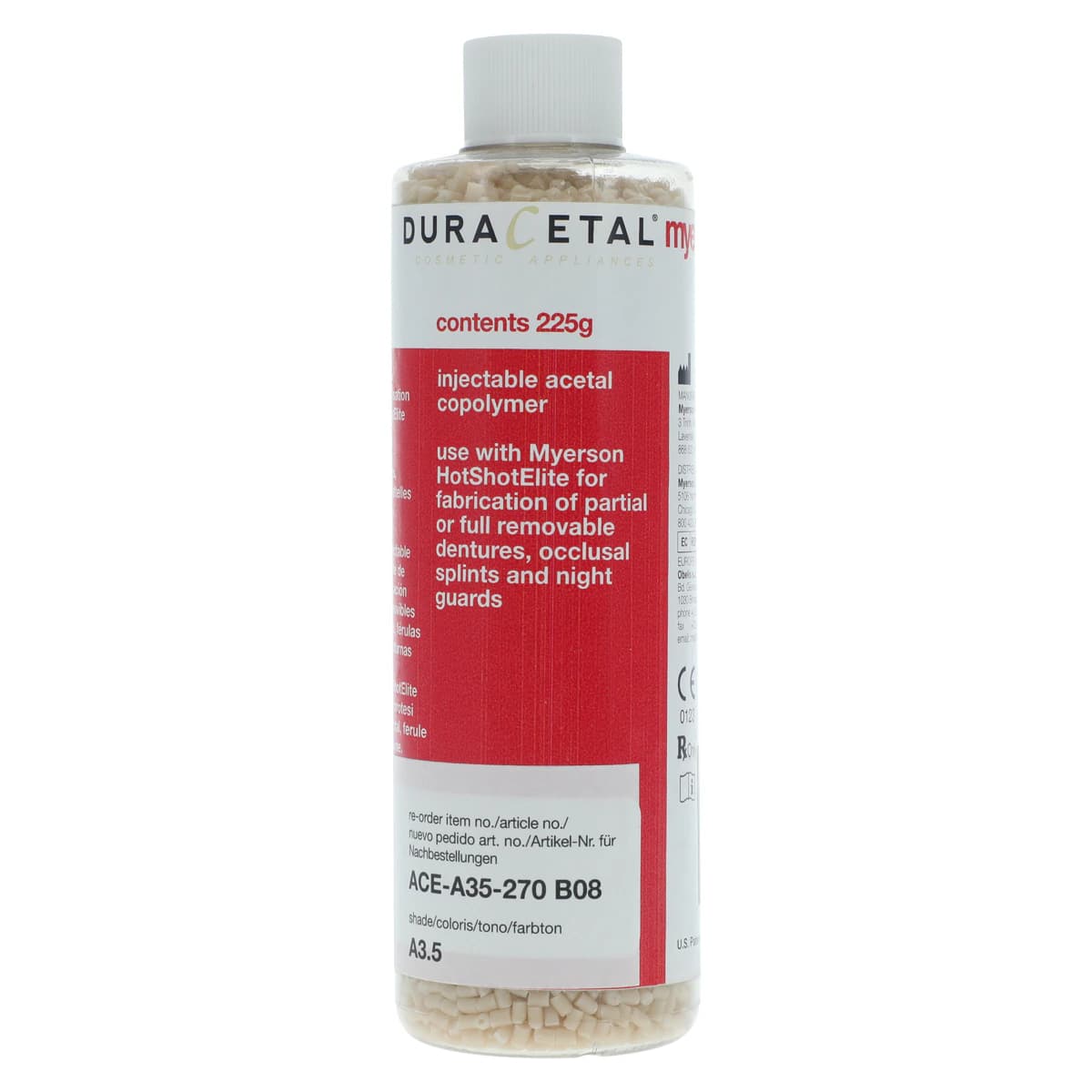 DuraCetal Denture Resin A3.5, 225g/Bottle - DuraCetal - Image 1