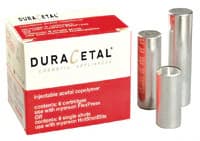 Myerson DuraCetal Denture Resin, Shade A2, 6 Cartridges per Package - DuraCetal Med Cartridge - Image 1