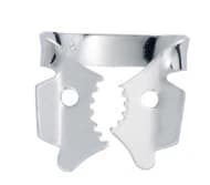 Hygenic Rubber Dam Clamp, #13A, Winged, Gloss Finish, Serrated Jaw, Upper Right Molar, 1/Pk, H02705 - Hygenic, Rubber Dam Clamp, # 13A, Winged, Gloss Finish, H02705 - Image 1