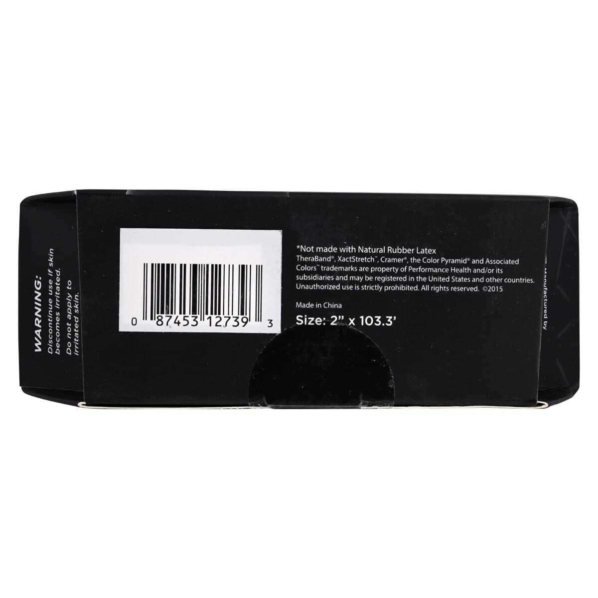 TheraBand K Tape Black, 2" x 103.3', 98% Cotton/2% Spandex, Latex-Free, Single Roll thumbnail 7