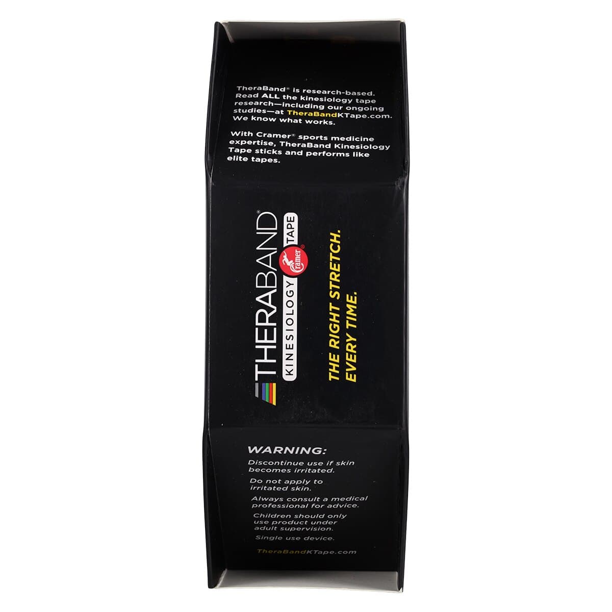 TheraBand K Tape Black, 2" x 103.3', 98% Cotton/2% Spandex, Latex-Free, Single Roll thumbnail 5