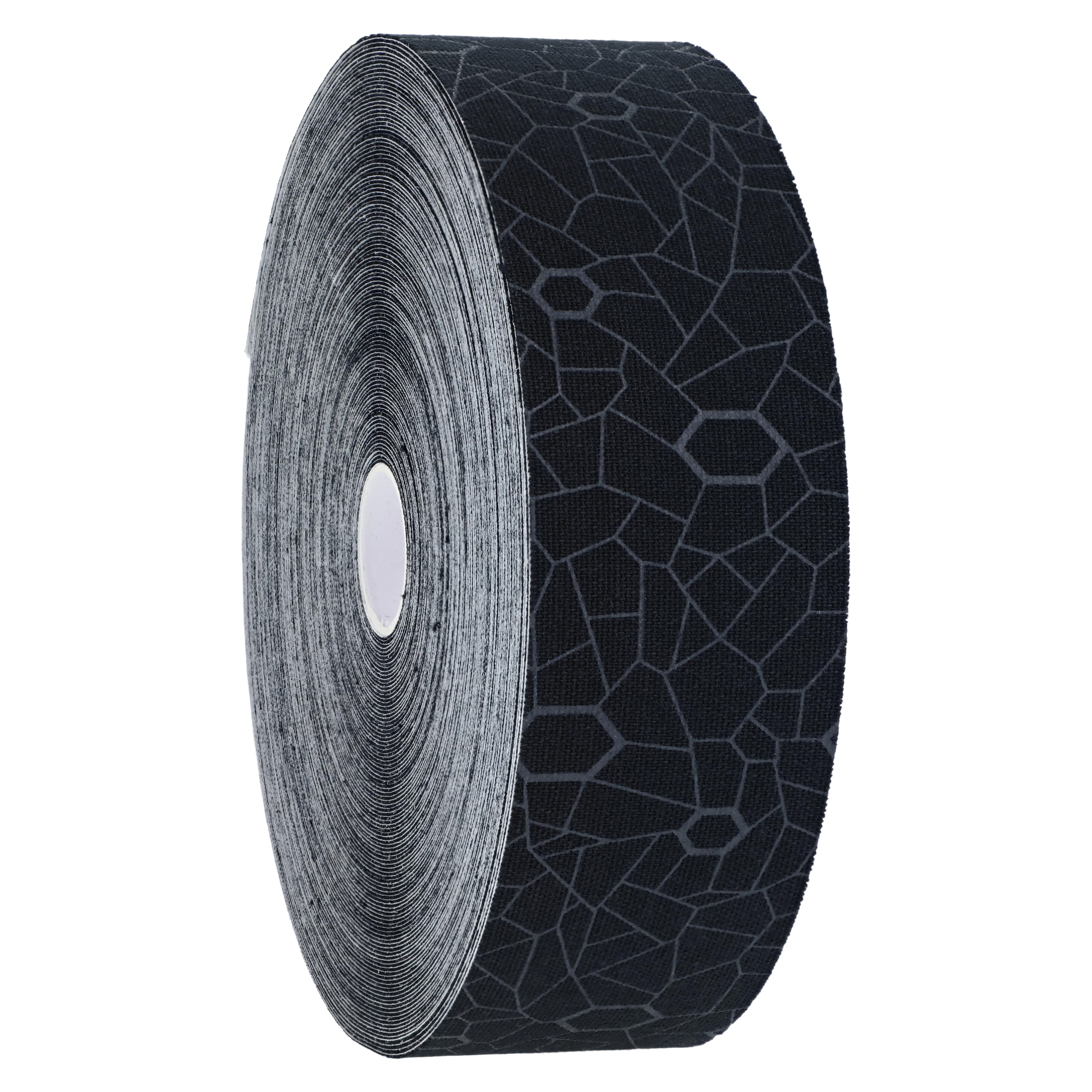 TheraBand K Tape Kinesiology Tape, 2" x 103.3', Black/Gray, Latex-Free thumbnail 3