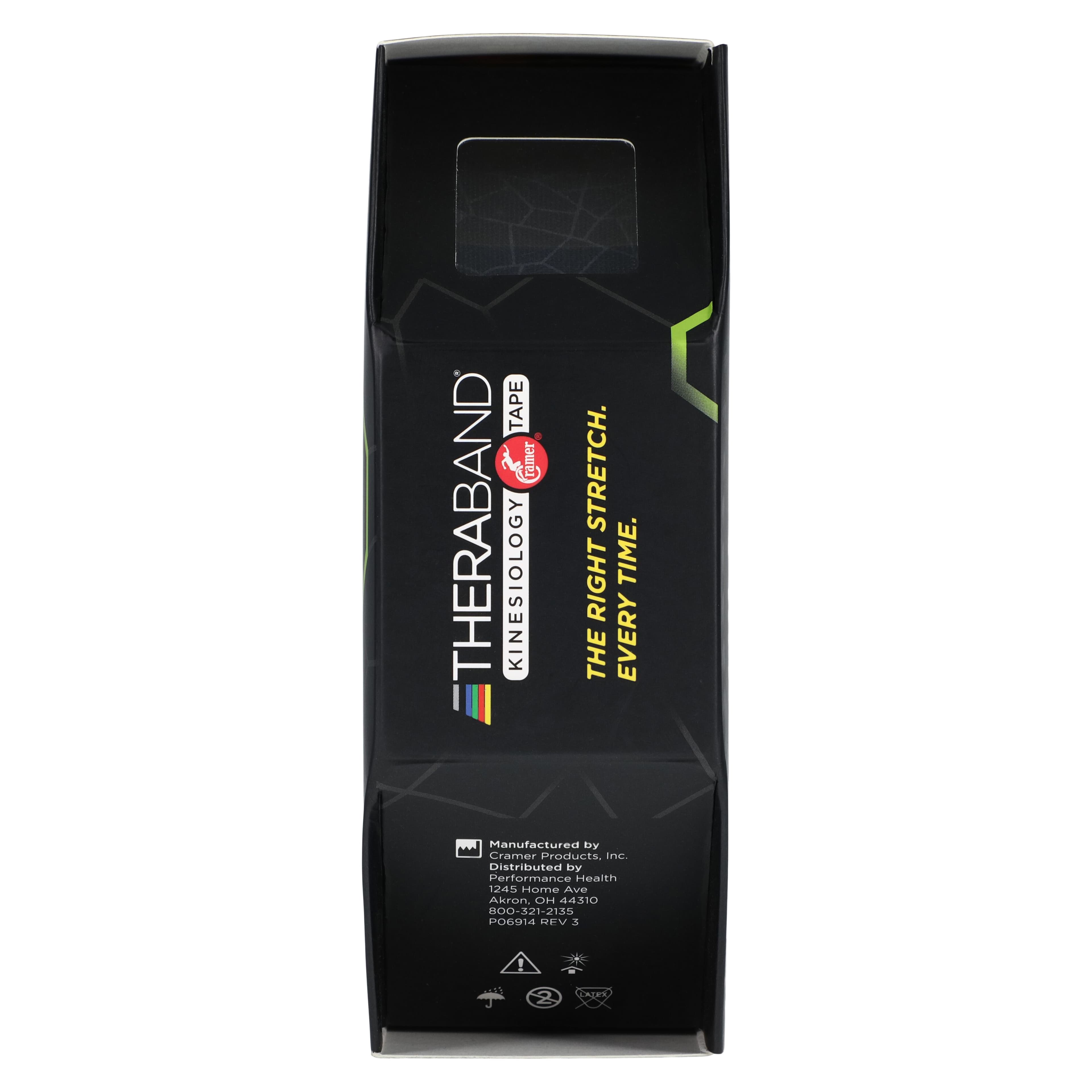 TheraBand K Tape Kinesiology Tape, 2" x 103.3', Black/Gray, Latex-Free thumbnail 6