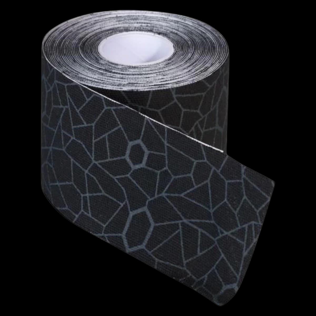 TheraBand K Tape Kinesiology Tape, Elastic, 2" x 16.4', Black/Gray - TheraBand K Tape Black/Gray - Image 1