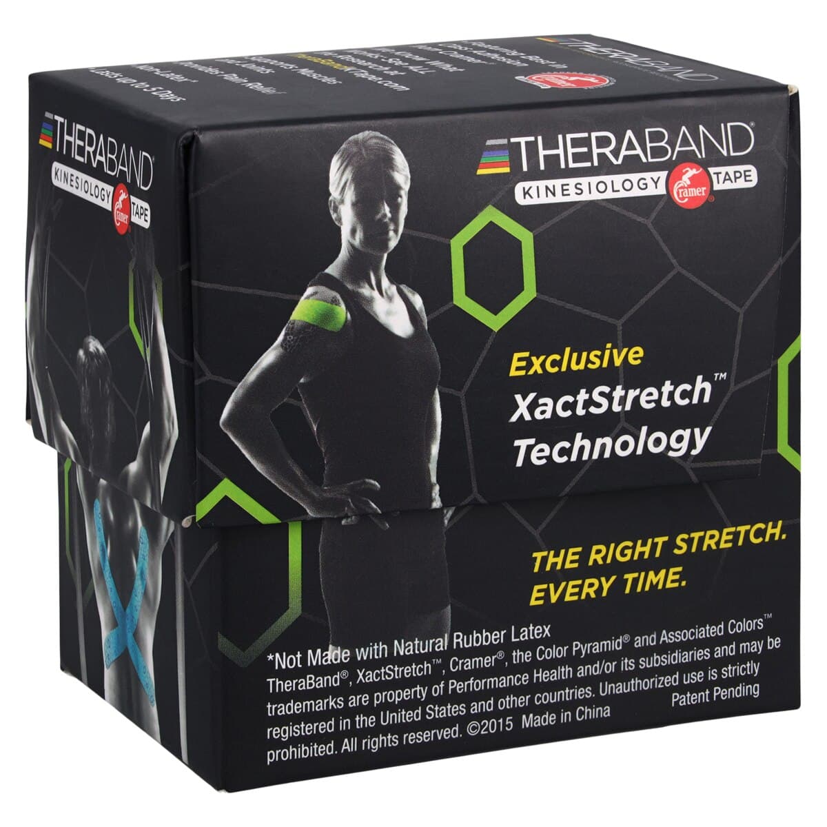 TheraBand K Tape Kinesiology Tape, Cotton/Elastic/Spandex, 2" x 16.4', Beige, Latex-Free thumbnail 2