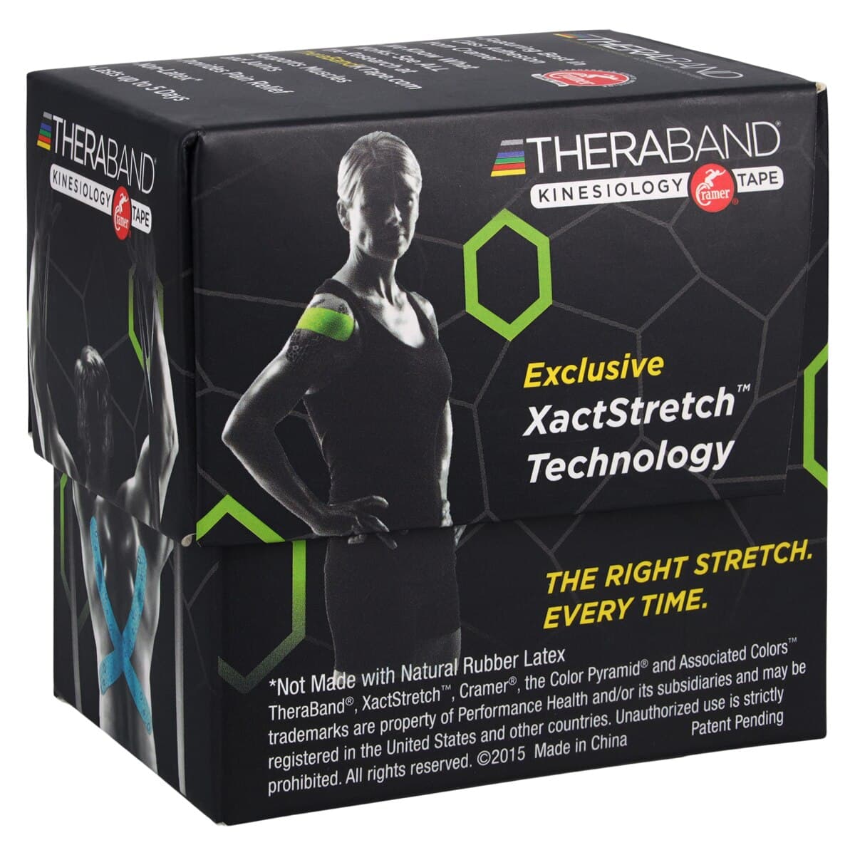 TheraBand K Tape, Kinesiology, 2" x 16.4', Blue/Blue thumbnail 2