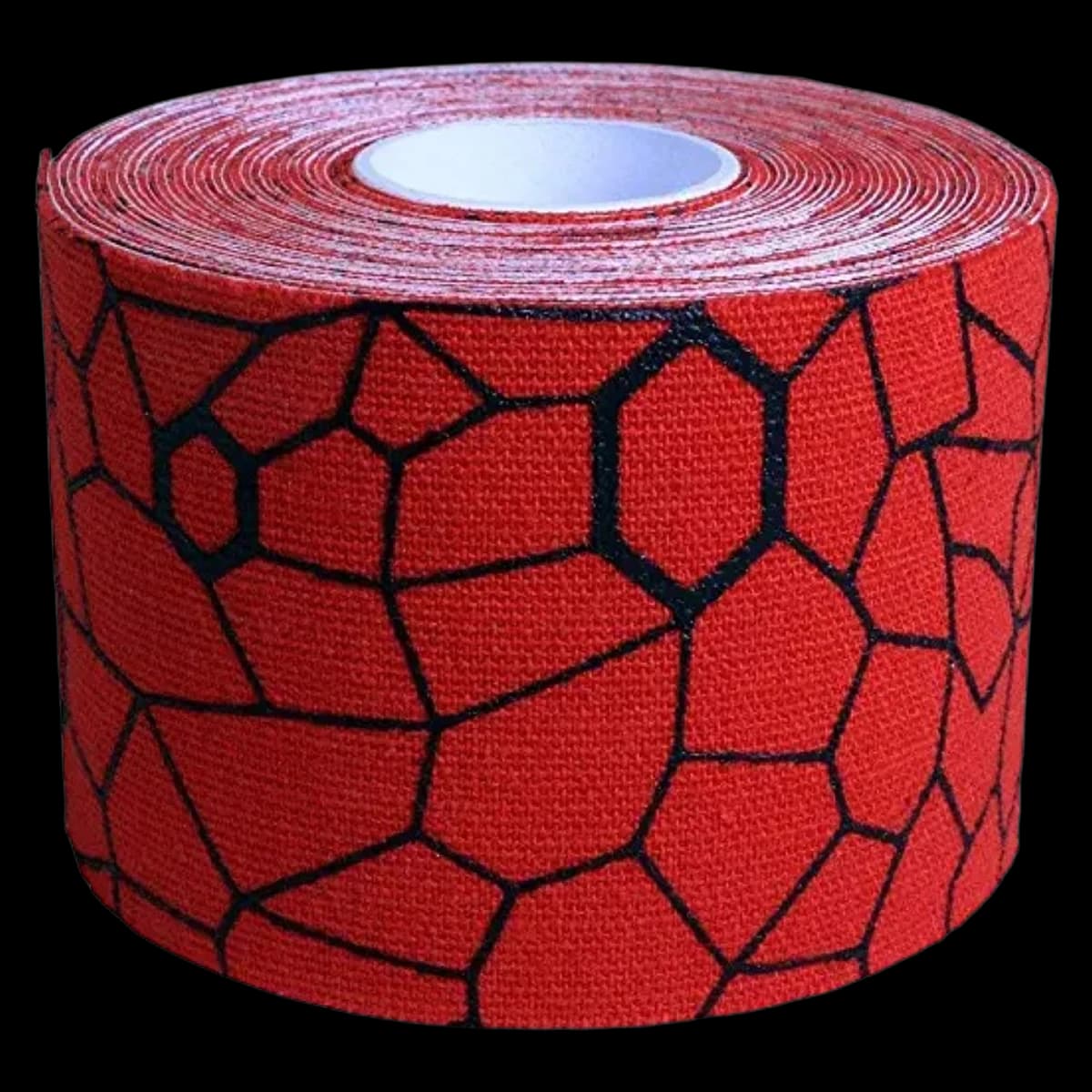 TheraBand K Tape Kinesiology Tape, Cotton, 2" x 16.4', Red/Black, Latex-Free - TheraBand K Tape Red/Black - Image 1