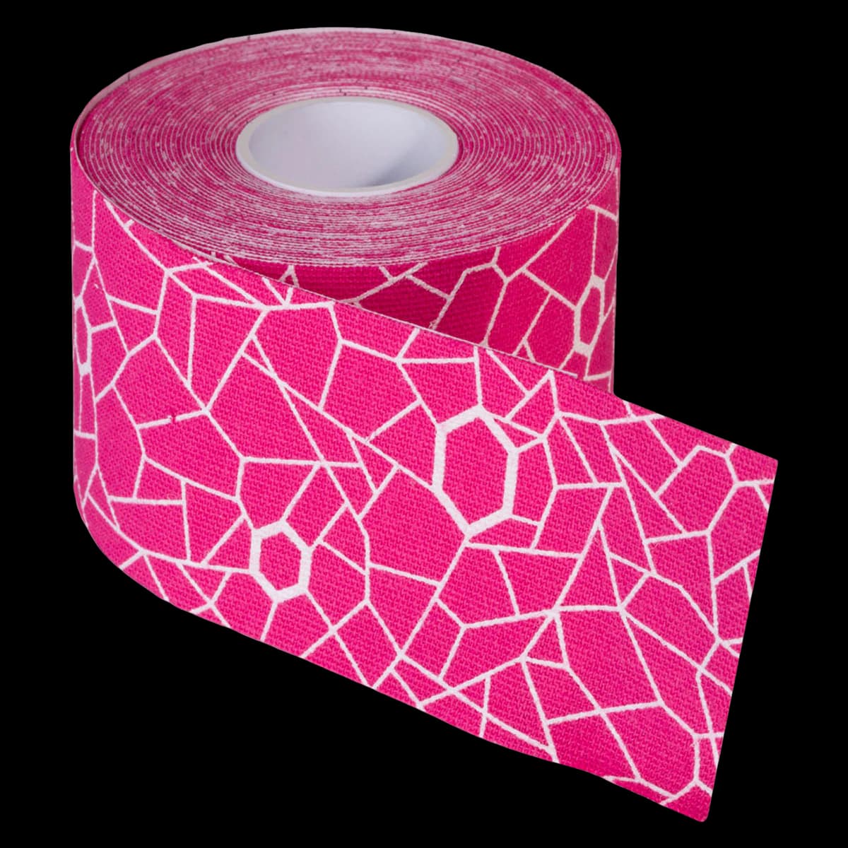 TheraBand K Tape Kinesiology Tape, Elastic, 2" x 16.4', Pink/White, Latex-Free - TheraBand K Tape Pink/White - Image 1