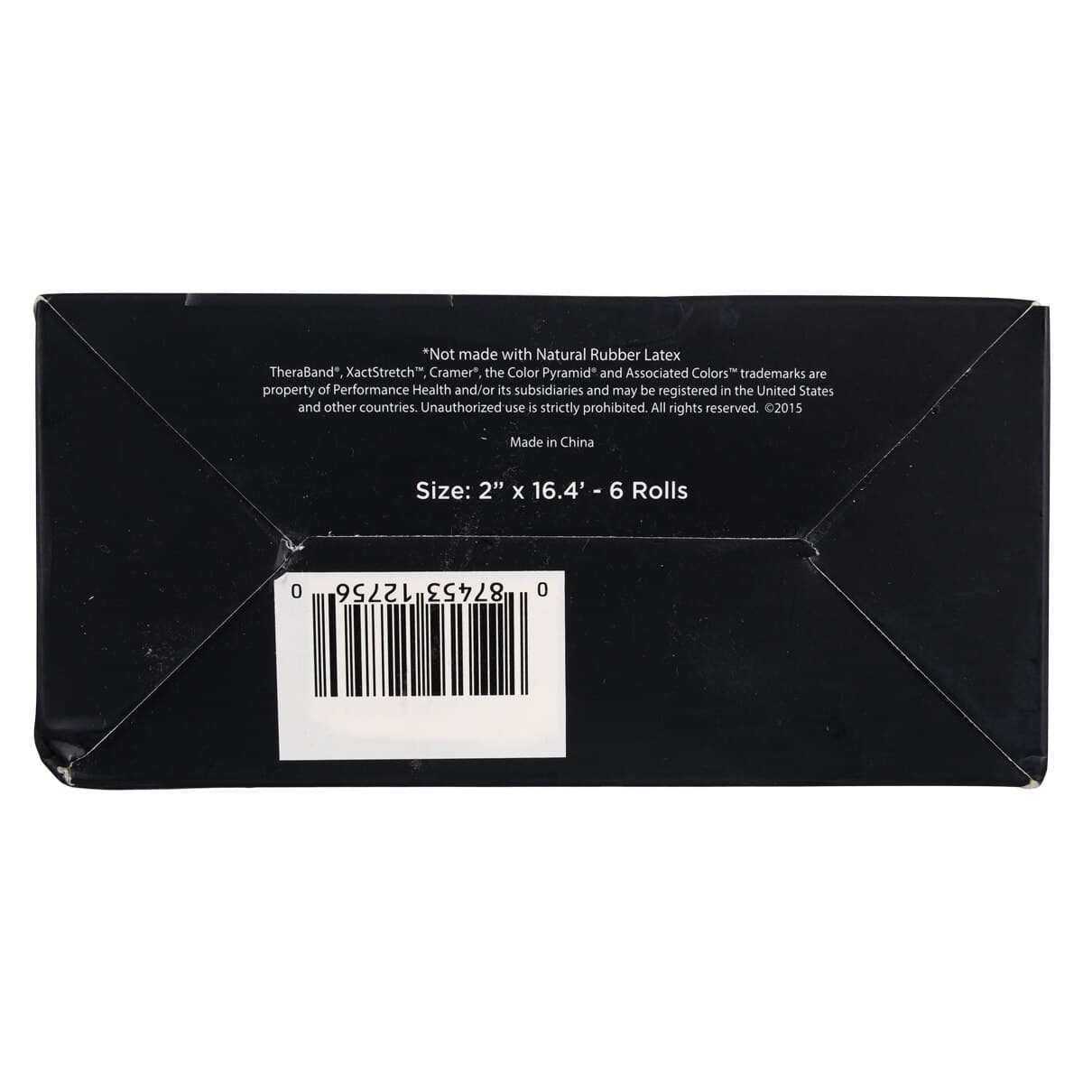 TheraBand K Tape Kinesiology Tape, Cotton/Spandex, 2" x 16.4', Black, Latex-Free, 6 Roll/Box thumbnail 6