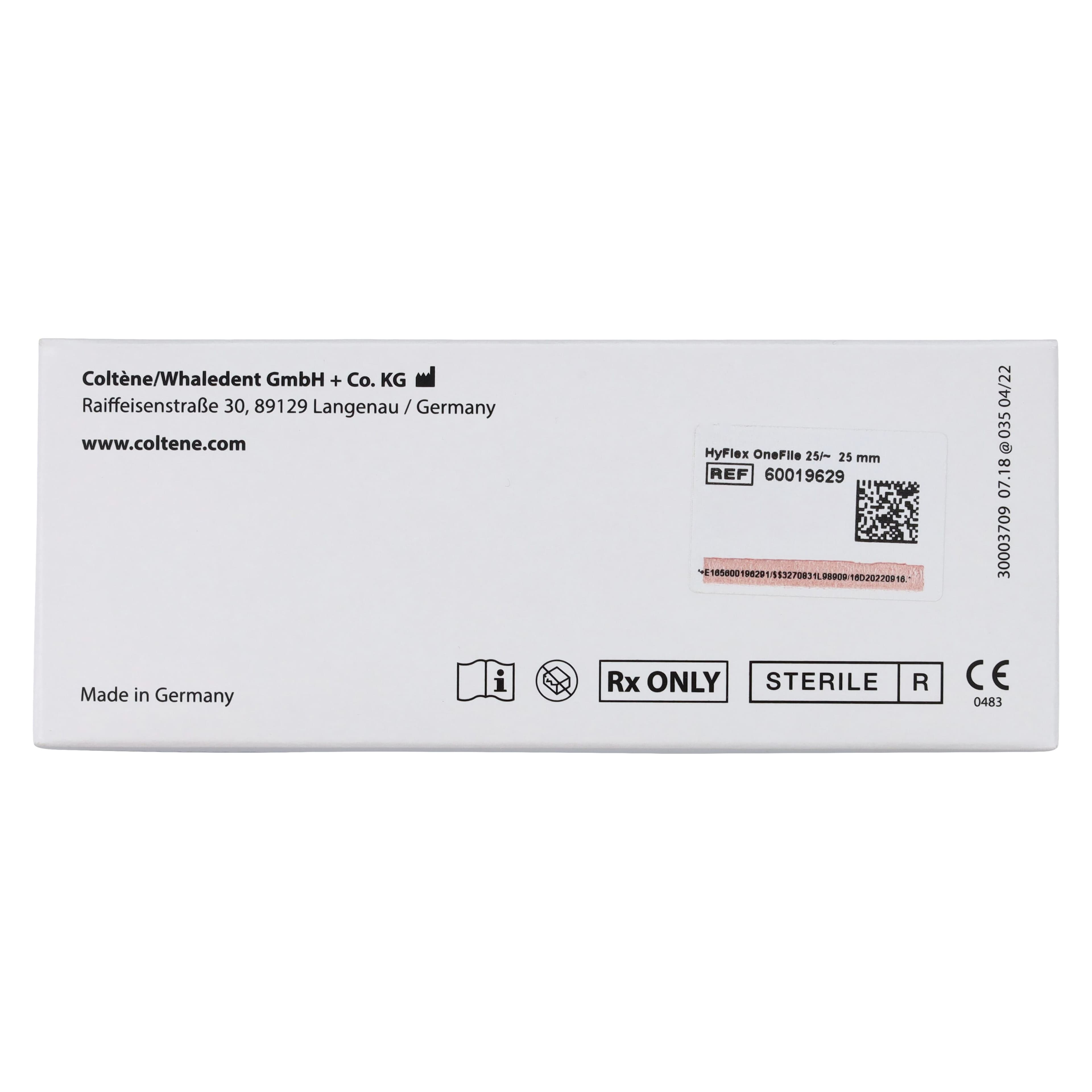 HyFlex EDM Nickel Titanium OneFile, 25mm, Size 25, 0.08 Taper, Sterile, 3/Pk thumbnail 6
