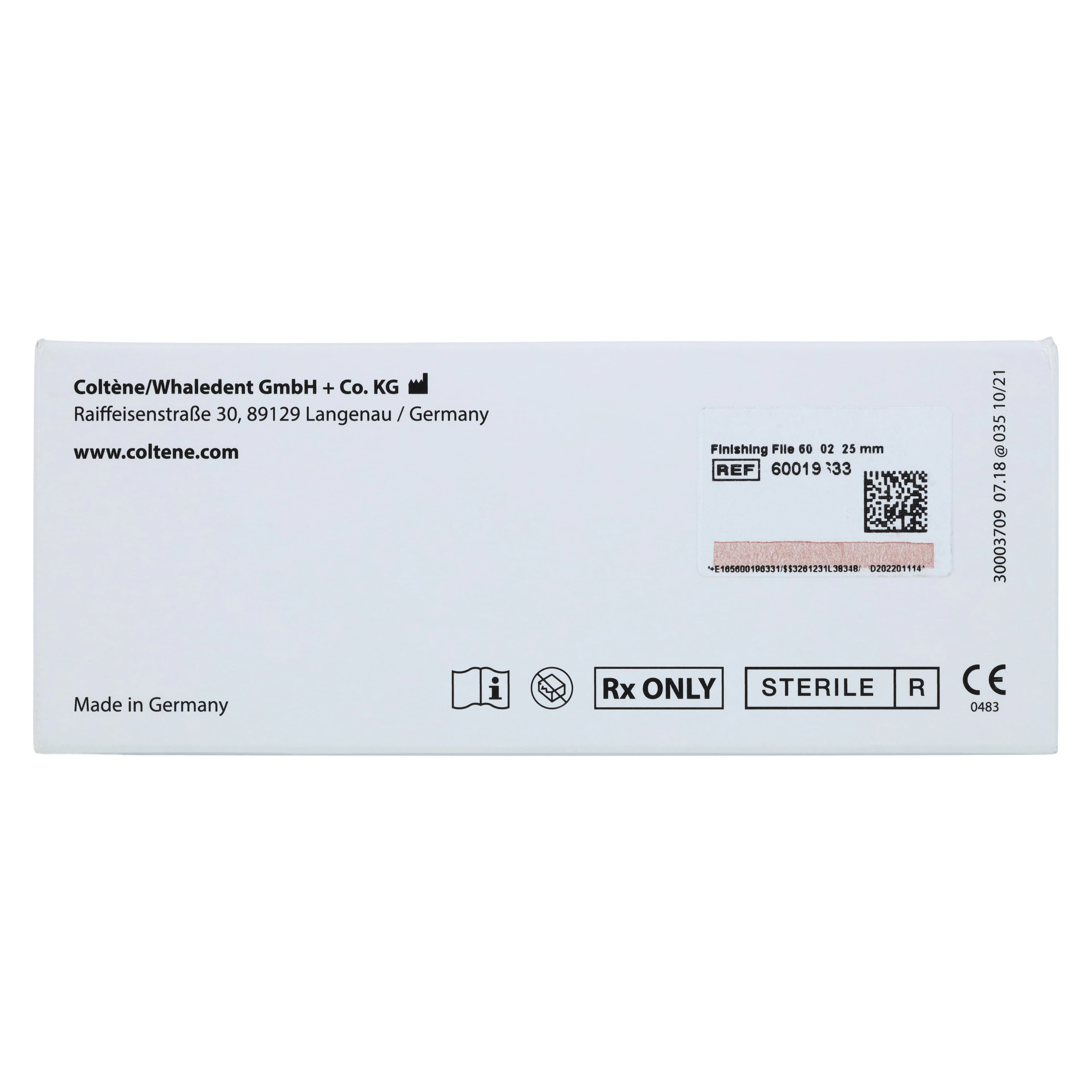 HyFlex EDM NiTi Finisher File .02 25mm #60, 3/Pkg thumbnail 2