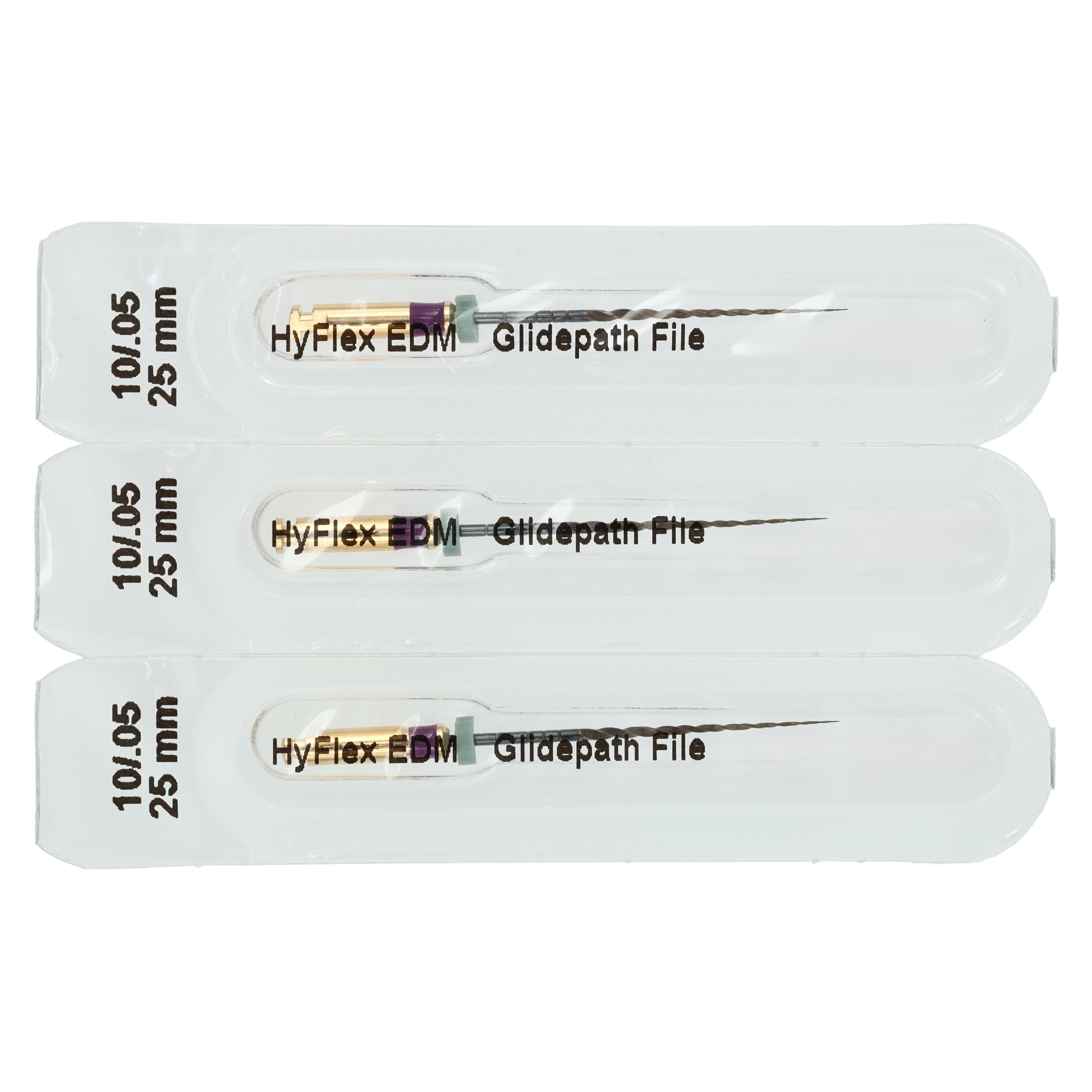 HyFlex EDM 10/.05 Glidepath File, 25mm, #10, 0.05 Taper, Pack of 3, 60019594 thumbnail 2