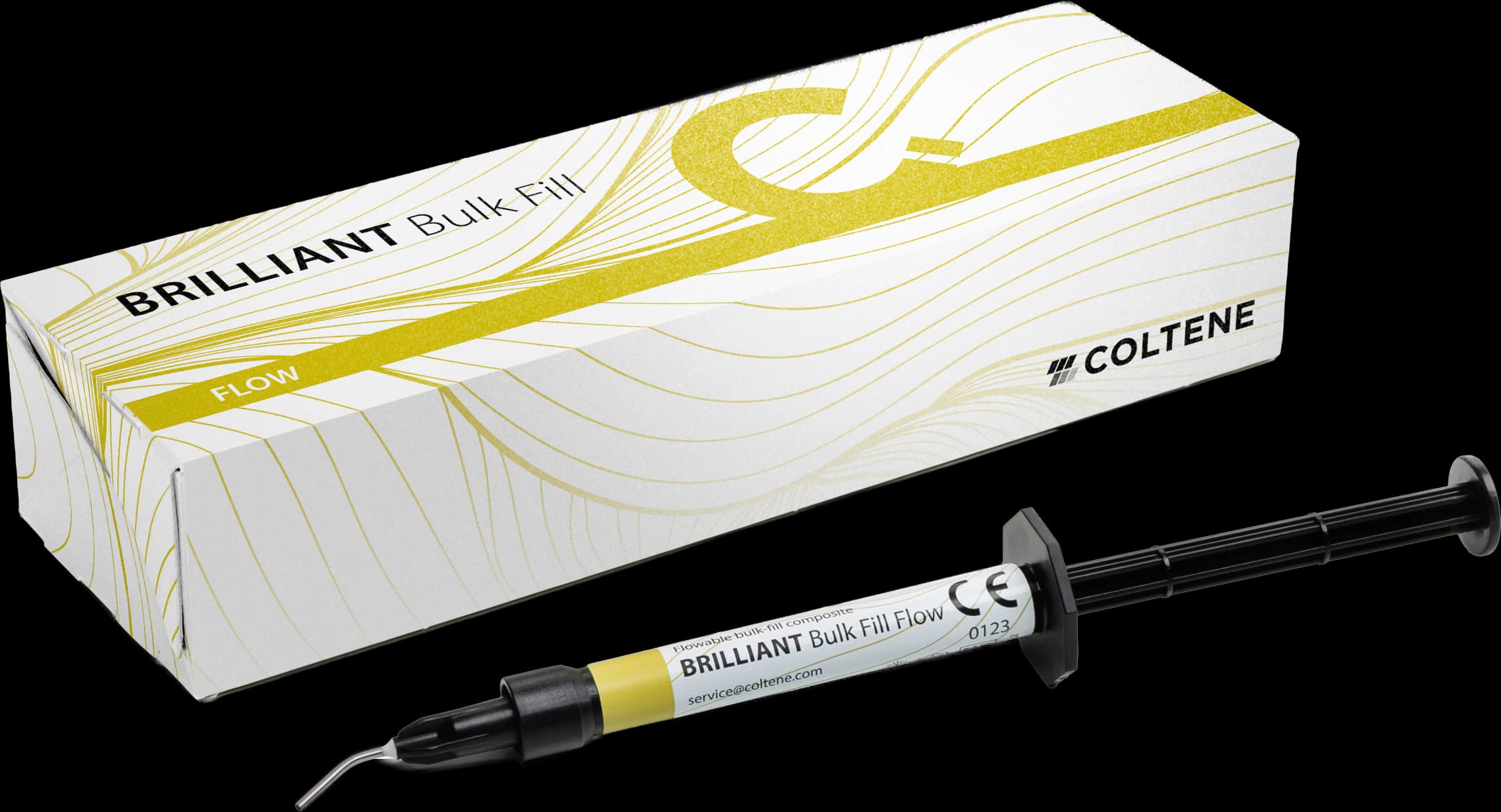 BRILLIANT Bulk Fill Flow Multi-Shade Flowable Composite Syringe, 2.3 g, with 11 Application Needles, Ref 60033280 - Brilliant Bulk Fill Flow Syringe 2.3g - Image 1