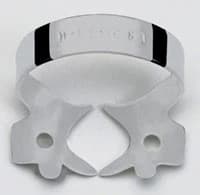 Hygenic Fiesta Color-Coded Matte Finish Winged Rubber Dam Clamp #8A, Black, for Partially Erupted Molars, 1/Pk, H09961 - Fiesta Coded Clamp Winged 8A - Image 1