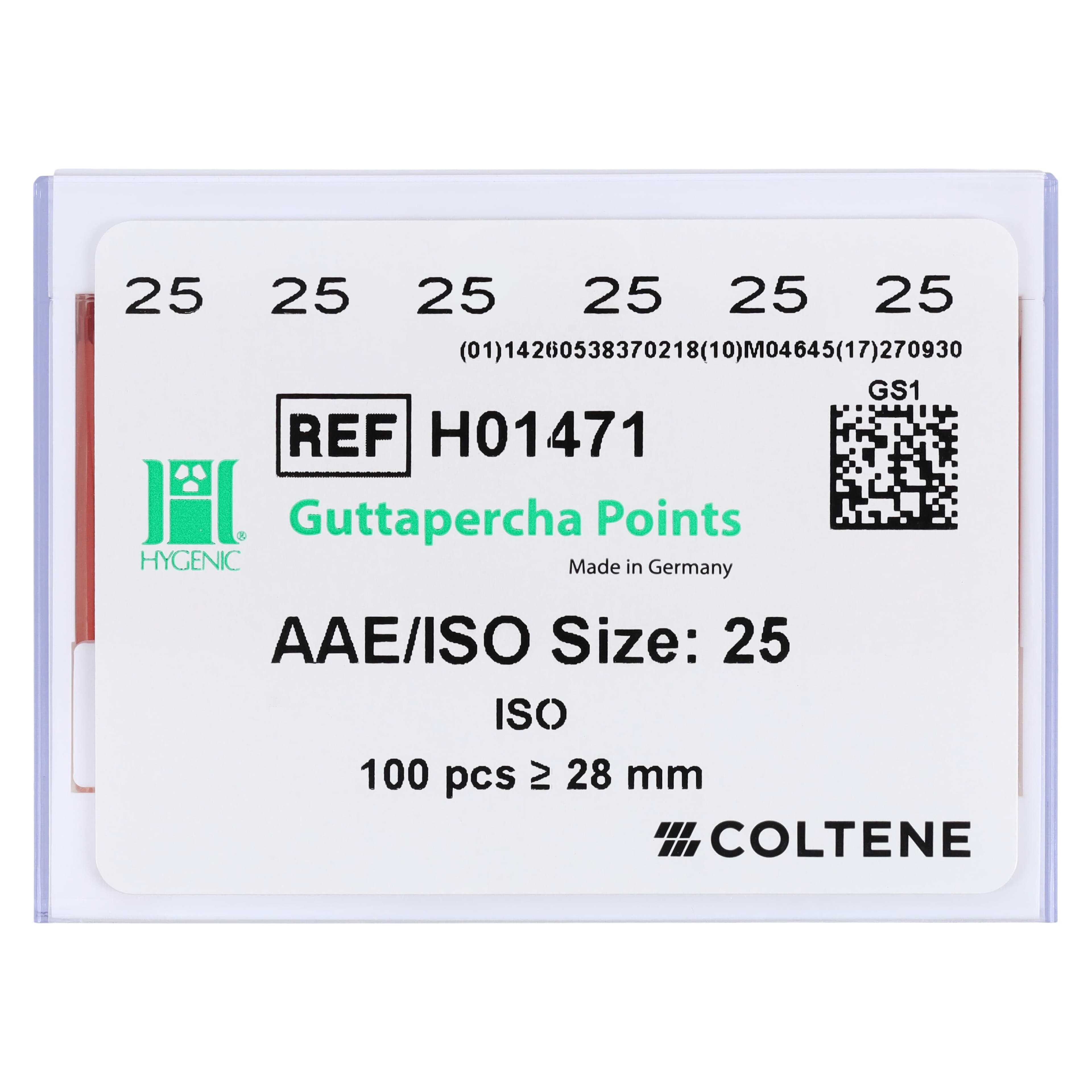 Hygenic® Guttapercha Points, #25, ISO 28mm, Pink, 100/Box, H-01471 thumbnail 5