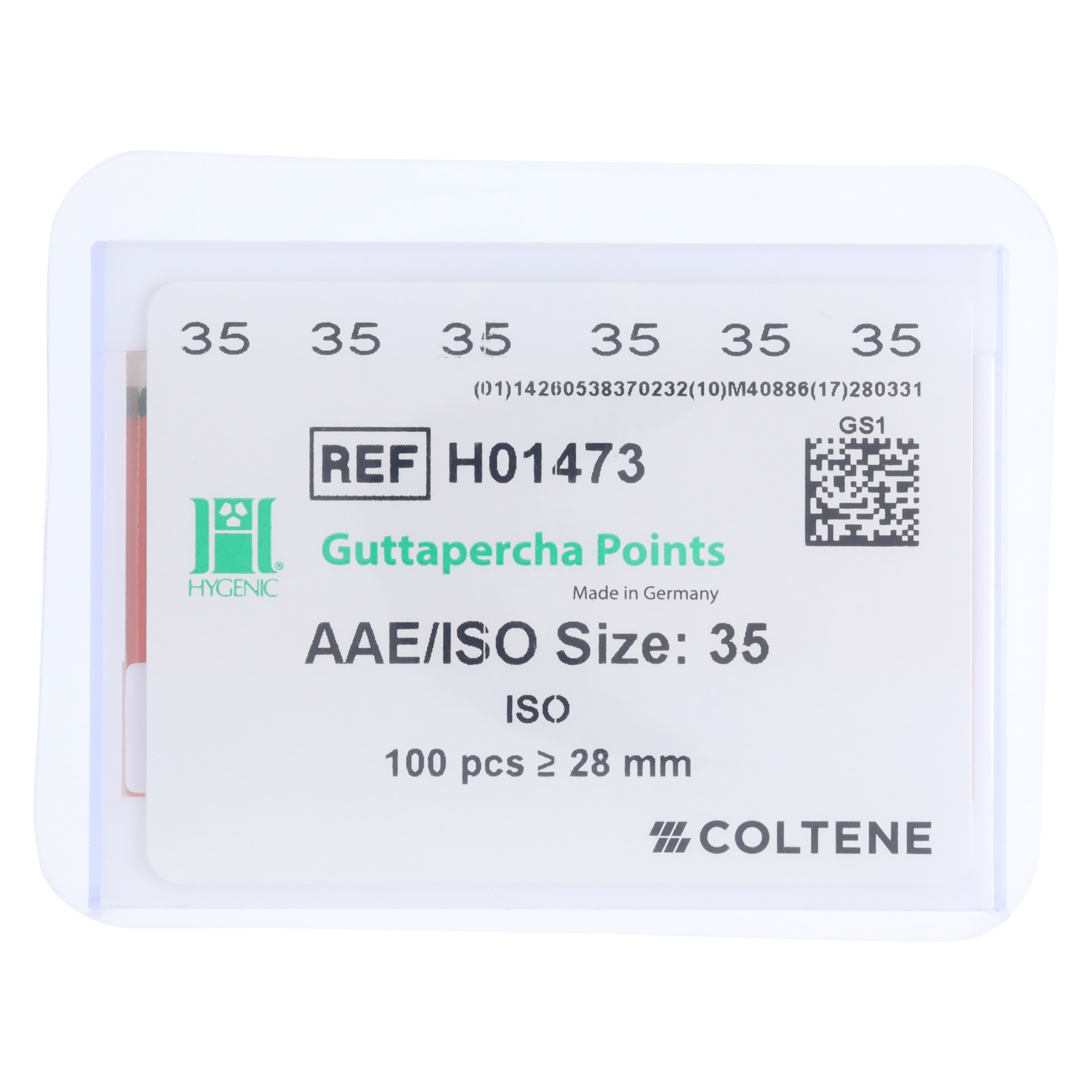 Hygenic® Guttapercha Points, ISO Size #35, Pink, 28mm, 100/Box, H-01473 thumbnail 5