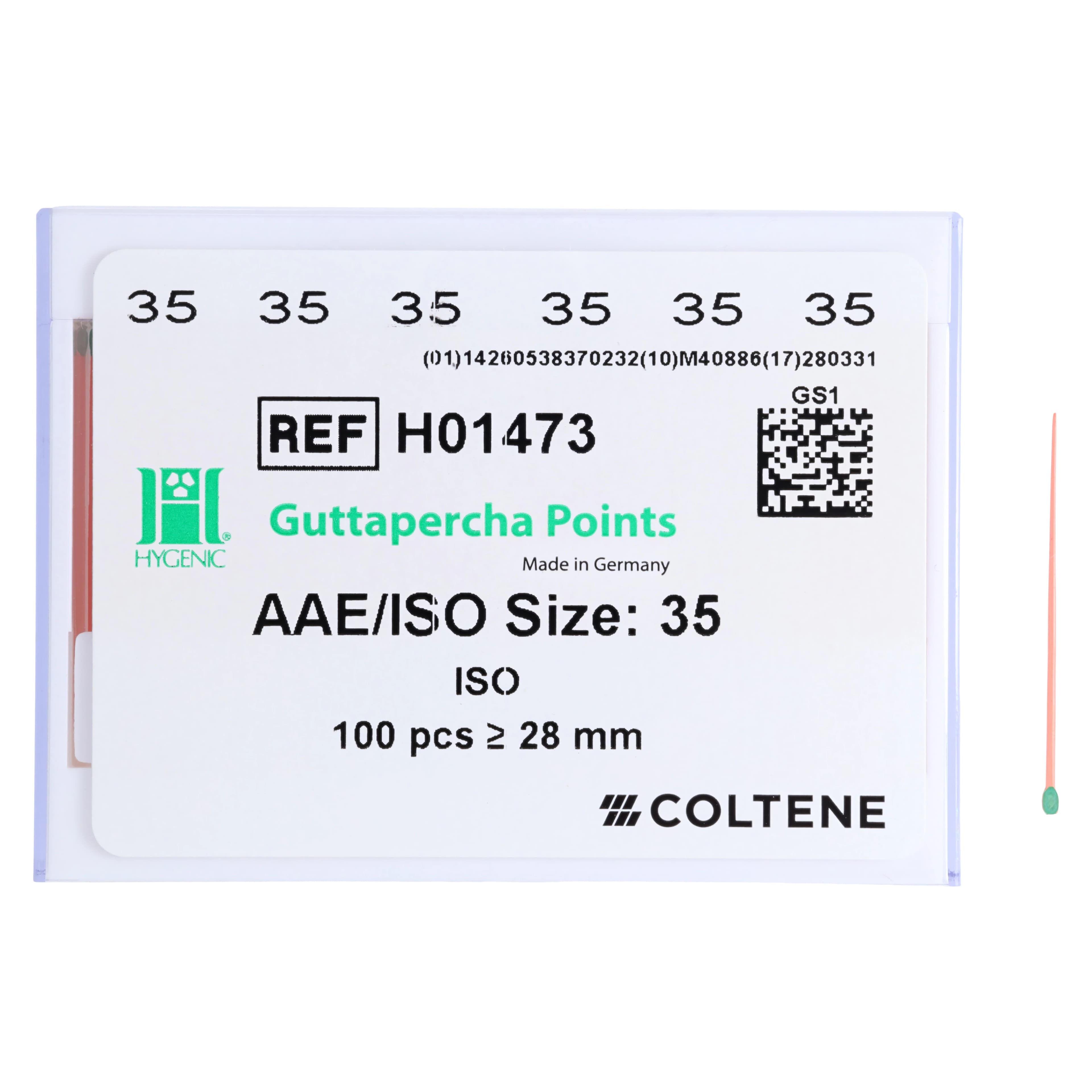 Hygenic® Guttapercha Points, ISO Size #35, Pink, 28mm, 100/Box, H-01473 thumbnail 4