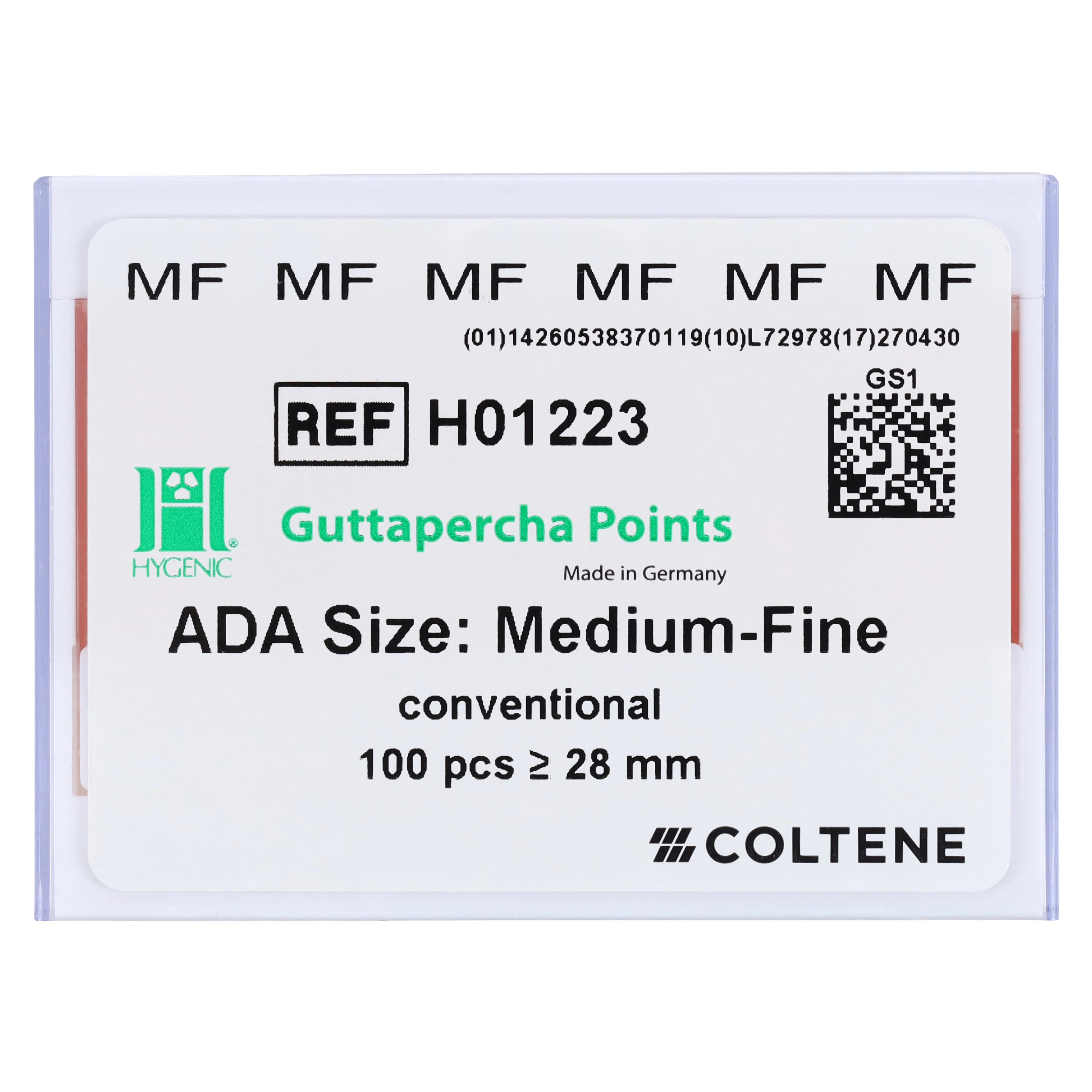Hygenic Conventional Gutta Percha Points, Medium-Fine, Pink, 0.02 Taper, 28mm, 100/Pkg, H01223 thumbnail 5