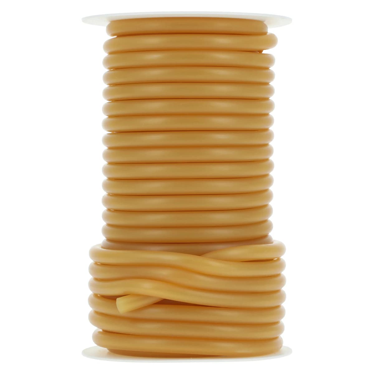 Hygenic Natural Rubber Tubing #676, Amber, 3/16" OD x 3/32" ID, 50 Ft Roll, H00676 thumbnail 3