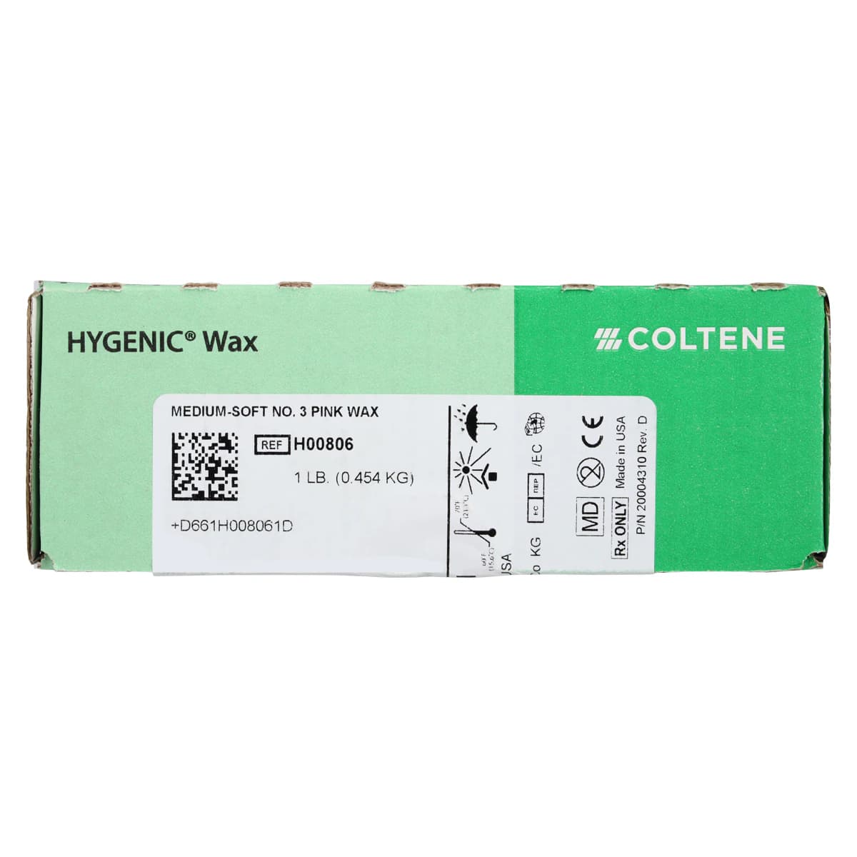 Hygenic Baseplate Wax, Medium Soft No. 3, Pink, 1 lb Box, H00806 thumbnail 3