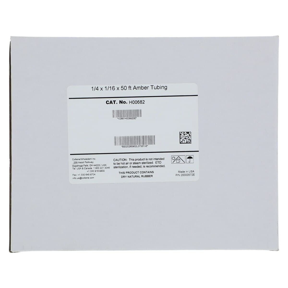 Coltene Latex Tubing 1/4" x 1/16" Amber, 50 ft Roll thumbnail 4