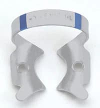 Hygenic Fiesta Rubber Dam Clamp, #14A, Winged, Color-Coded Blue, Matte Finish, H09965 - Hygenic, Fiesta, Rubber Dam Clamp, # 14A, Winged, Color-Coded, H09965 - Image 1