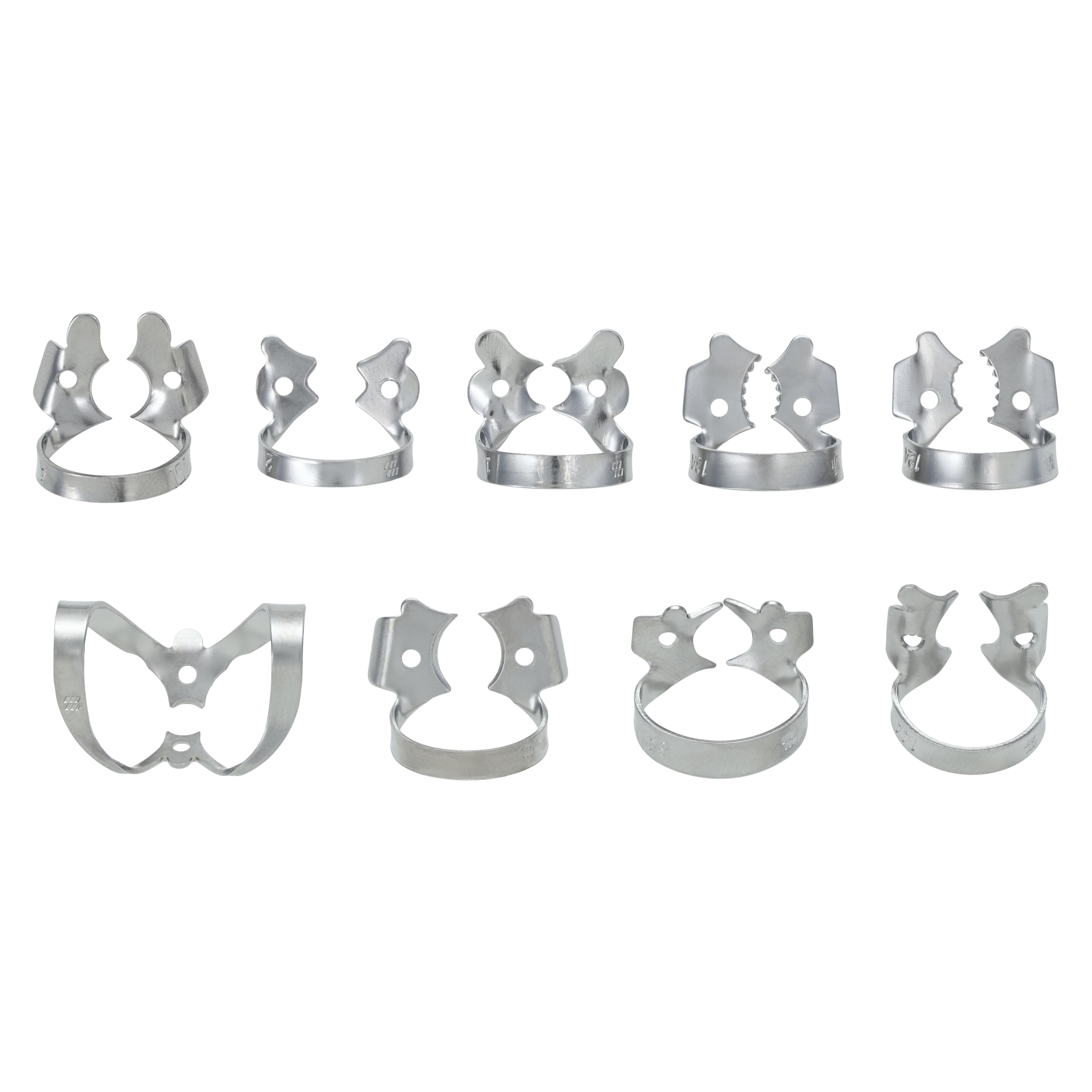 Hygenic System-9 Clamp-Pak Winged Rubber Dam Clamp Kit, 9 Clamps (Sizes #1, #2, #4, #7, #8A, #9, #12A, #13A, #14A), H02701 thumbnail 4