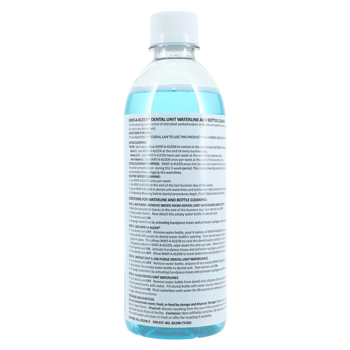 Mint-A-Kleen Dental Unit Waterline Cleaner, 16 oz Bottle, MAK-OZ-1 thumbnail 3