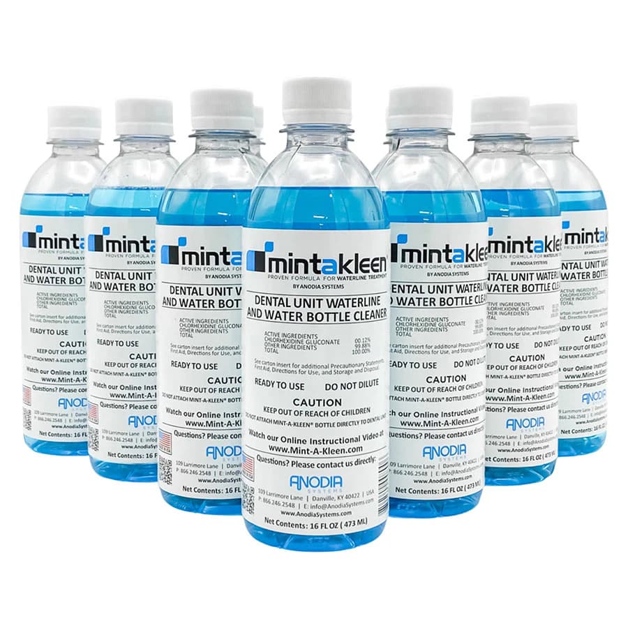 Mint-A-Kleen® Dental Unit Waterline Cleaner, 16 oz (500 mL) Bottle, Ready-to-Use, 10/Case, MAK-OZ thumbnail 2