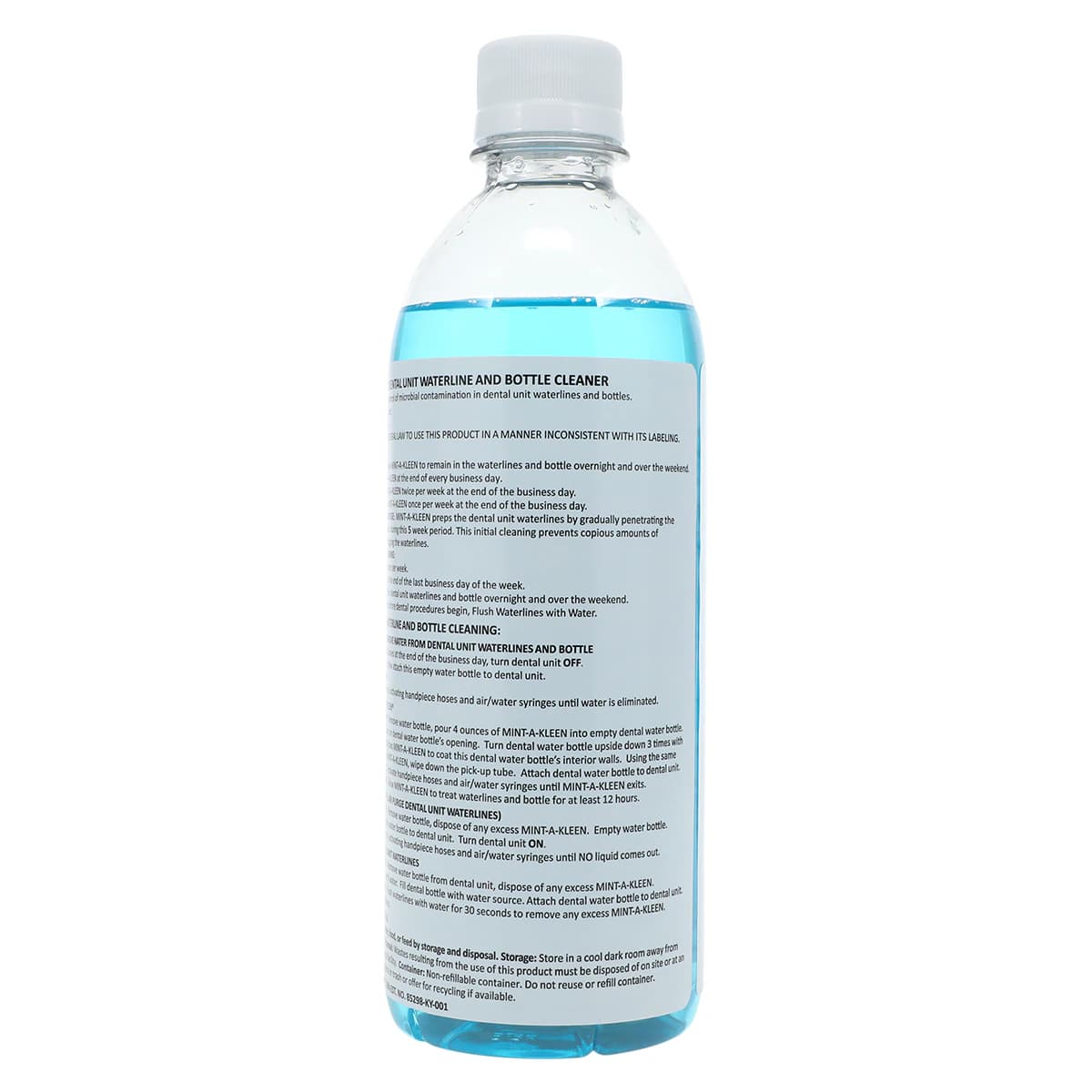 Mint-A-Kleen® Dental Unit Waterline Cleaner, 16 oz (500 mL) Bottle, Ready-to-Use, 10/Case, MAK-OZ thumbnail 3
