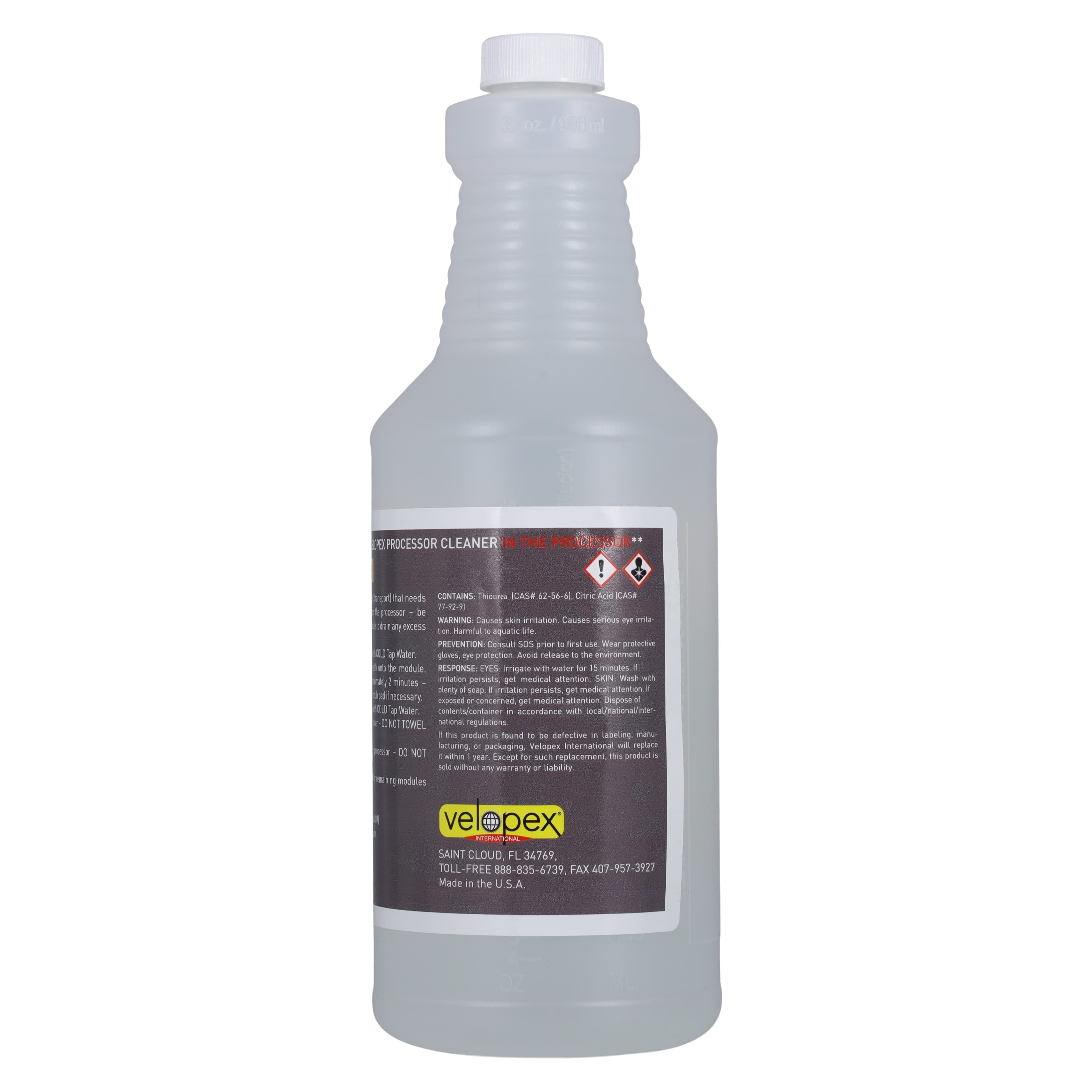 Velopex Processor Cleaner, 1 Quart Bottle, Case of 4, VEL04032 thumbnail 6