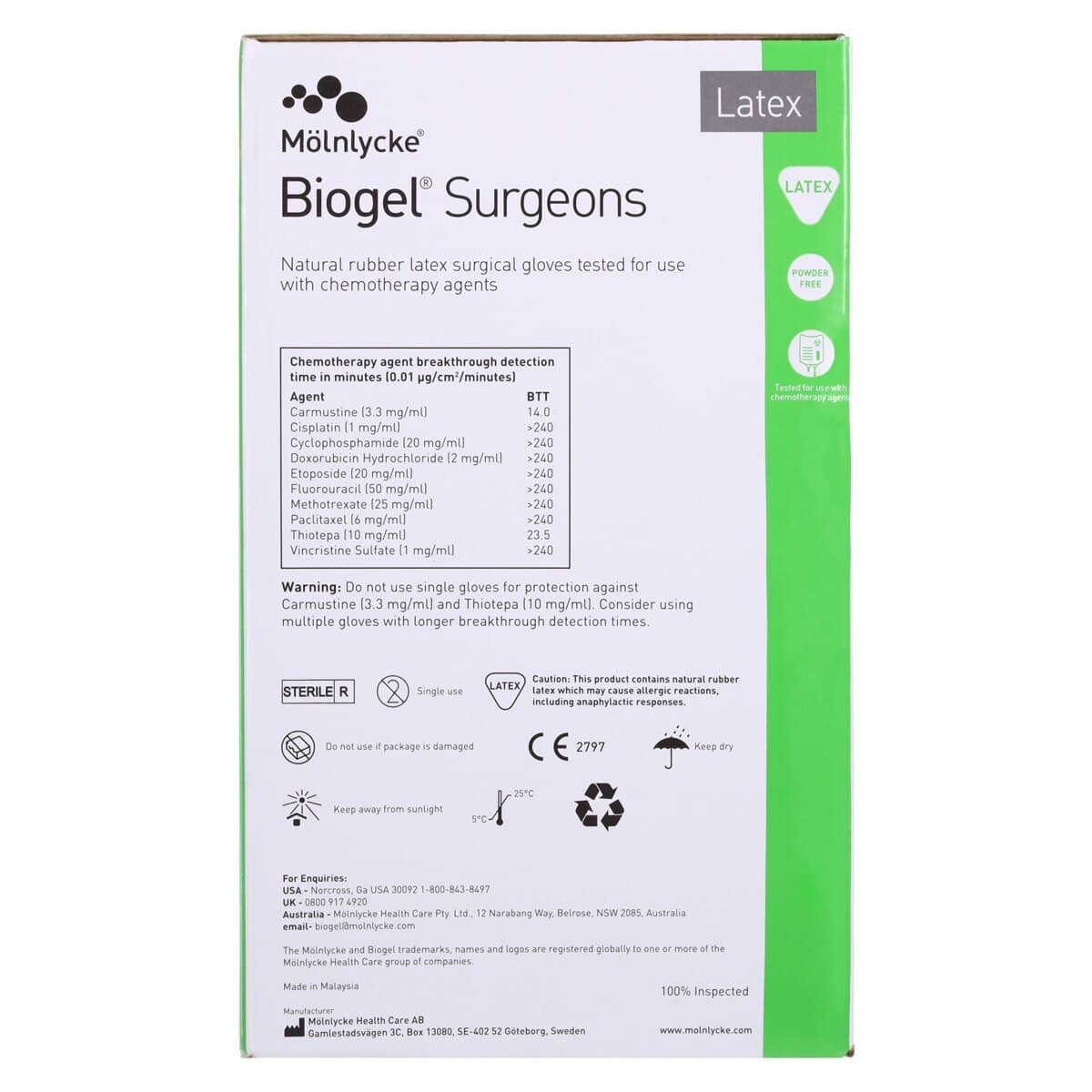 Biogel PF Latex Surgical Gloves, Size 9, Straw, Sterile, Powder-Free thumbnail 6