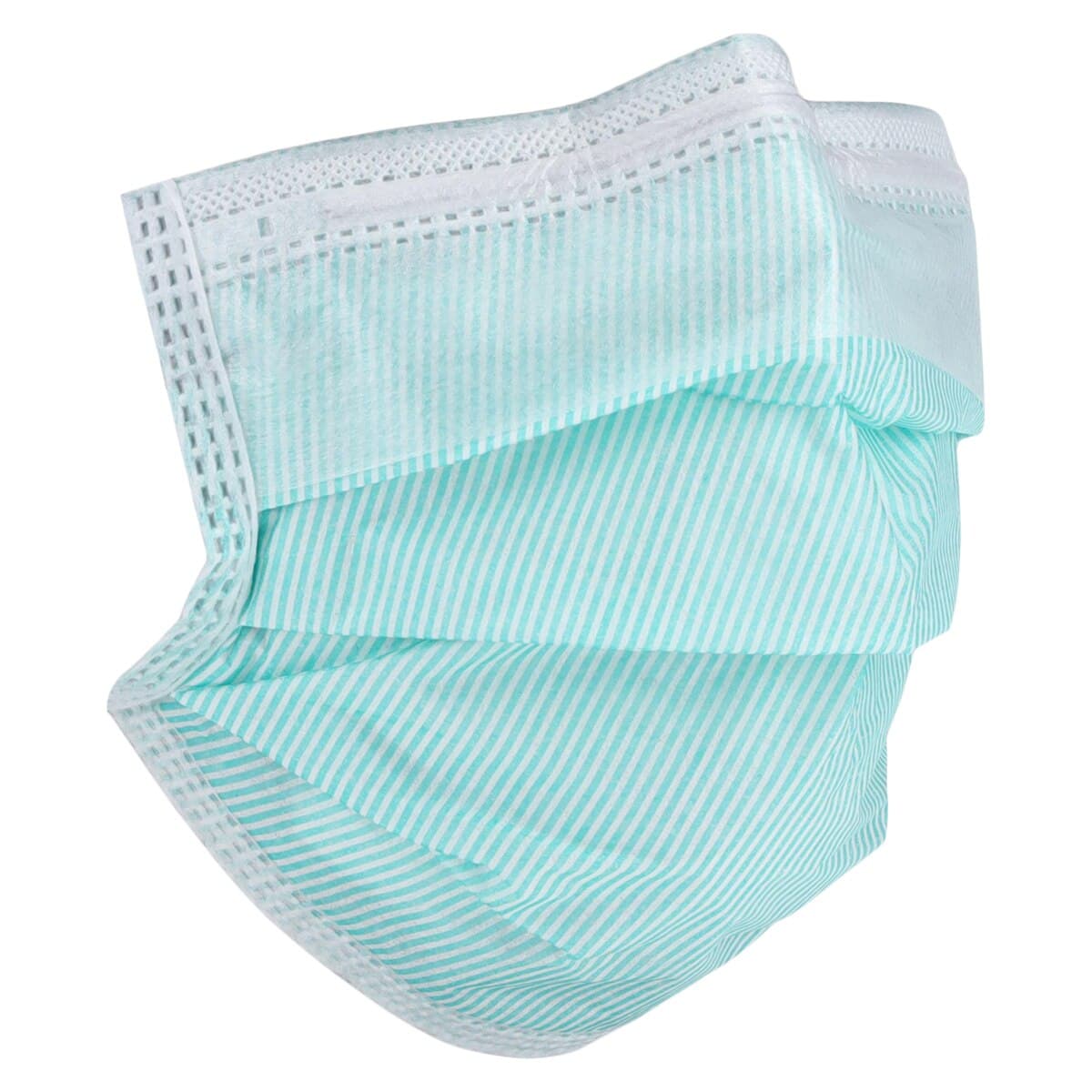 BARRIER® Surgical Mask, Anti-Fog, Green, Tie-On, Pleated, Non-Latex, 60/Box thumbnail 3