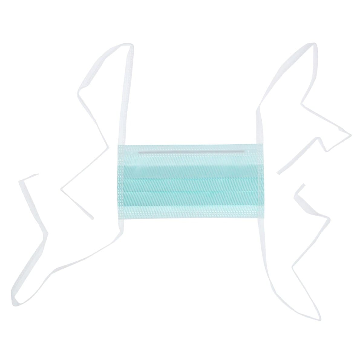BARRIER® Surgical Mask, Anti-Fog, Green, Tie-On, Pleated, Non-Latex, 60/Box thumbnail 5