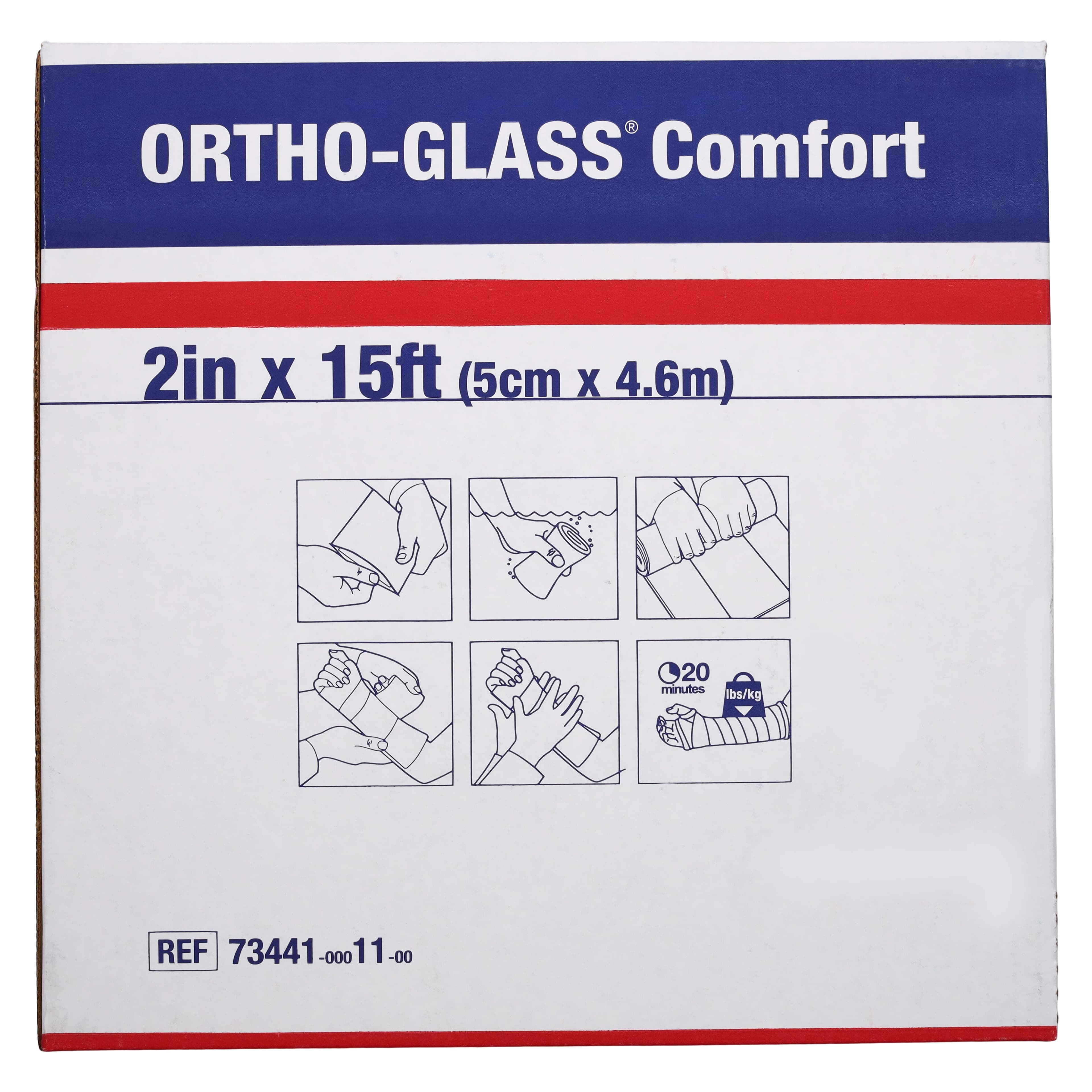 OrthoGlass Comfort Casting Splint, White, 2" x 15' thumbnail 4