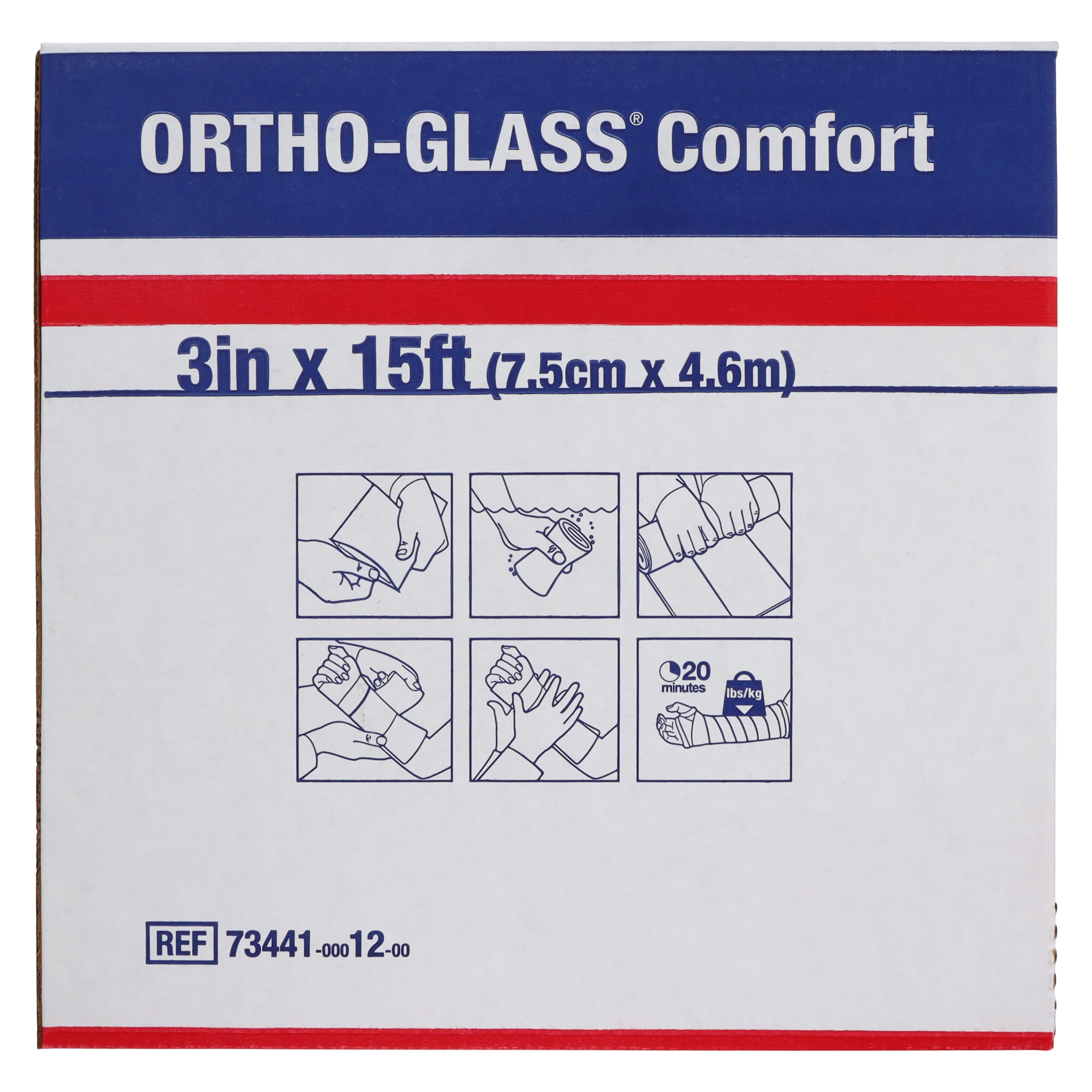 OrthoGlass Comfort Casting Splint Roll, 3" x 15' thumbnail 4