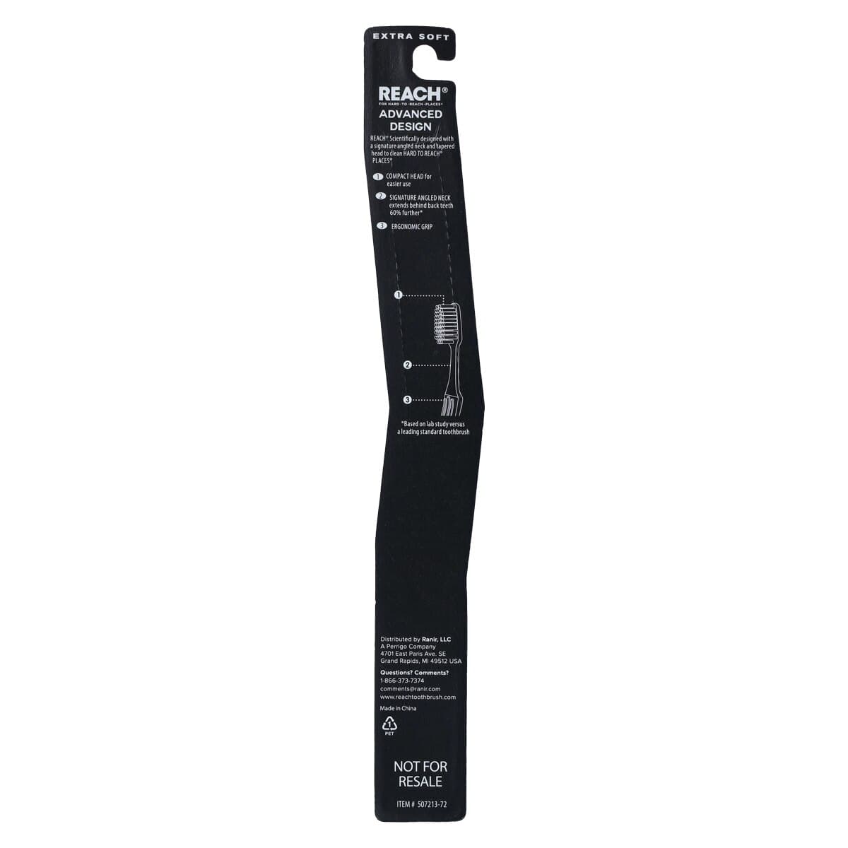 Reach Advanced Design Toothbrush, Compact, Extra Soft, 12/Pkg, #7213 thumbnail 6